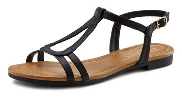 LASCANA Sandale Sandalette, Sommerschuh mit raffinierten Riemchen VEGAN