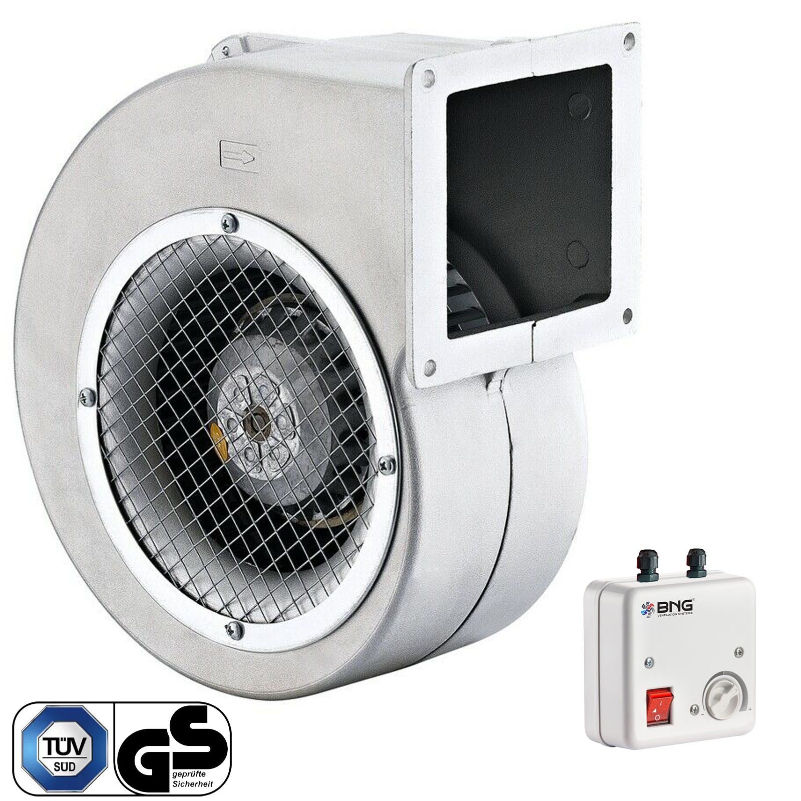 BVN VENTILATION SYSTEMS & ELECTRICAL MOTORS Radialventilator Radialgebläse Radialventilator Radillüfter mit Regler BDRAS