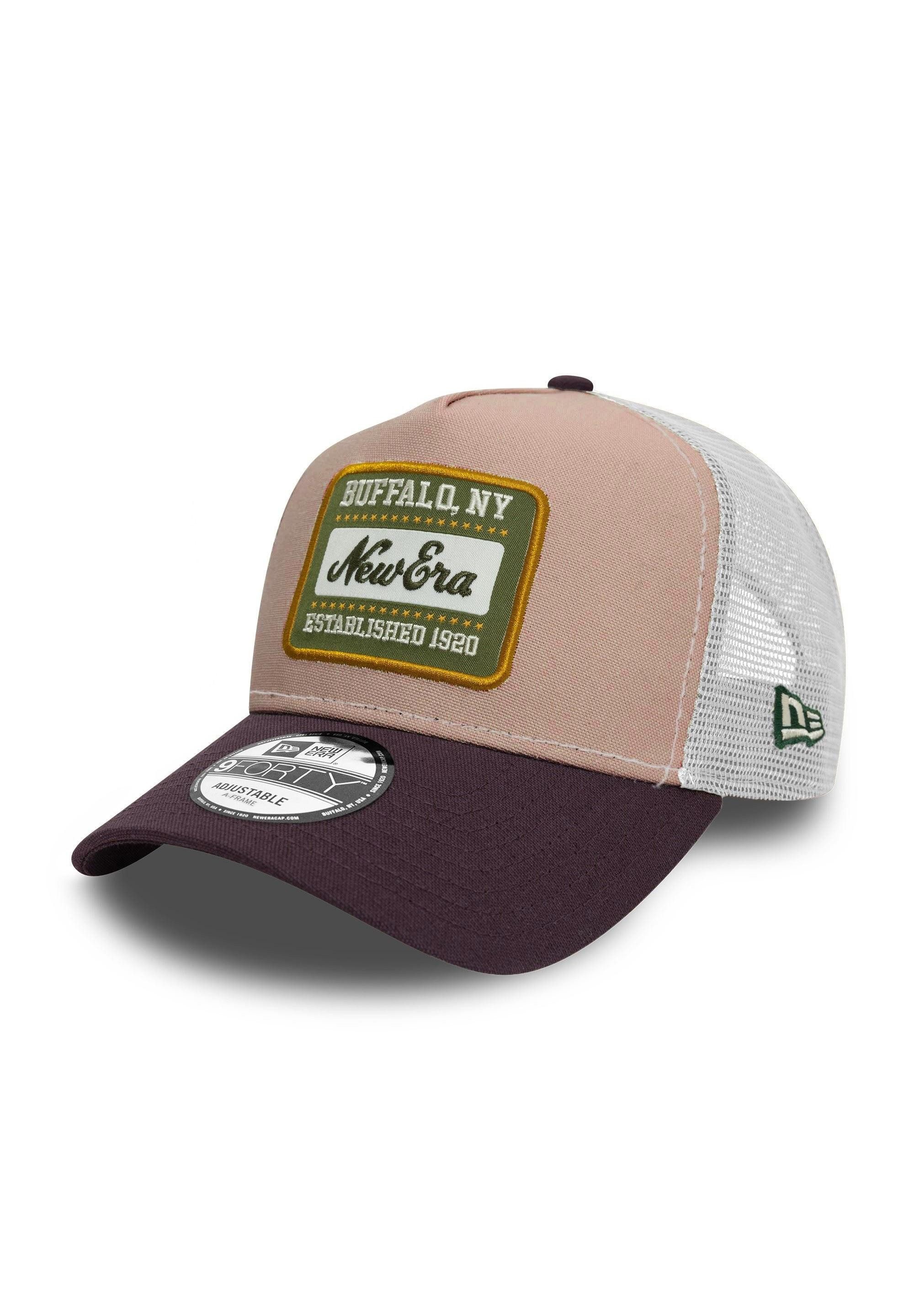 Baseball Cap New Era Buffalo Patch 9Forty A-Frame Trucker Cap Braun