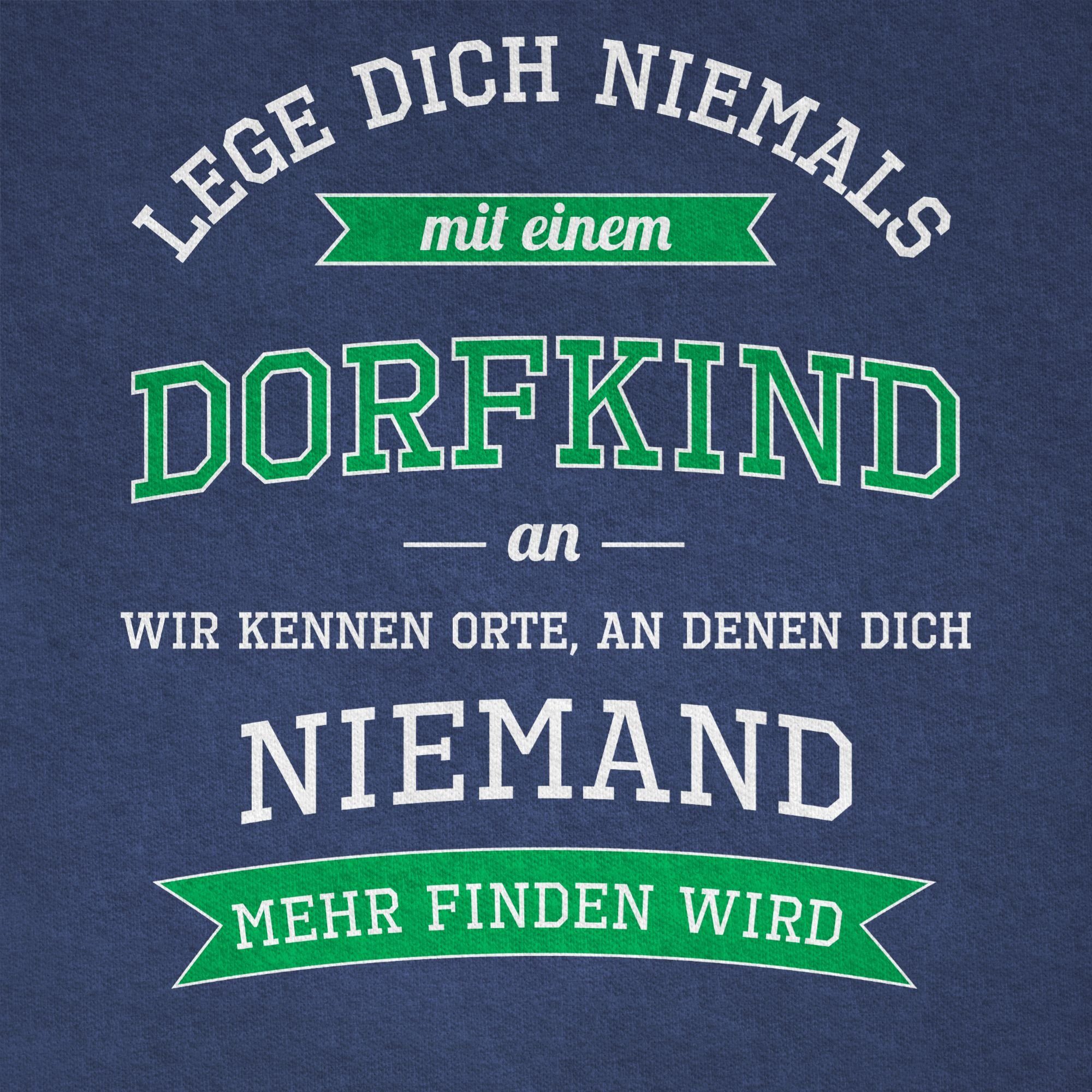 Shirtracer T-Shirt Lege dich niemals mit einem Dorfkind an (1-tlg) Statement Sprüche Kinder