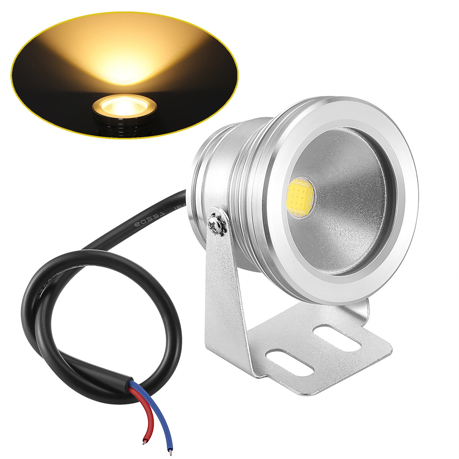 BlingBin LED Teichleuchte Unterwasser-LED-Lampe, 12V 10W günstig online kaufen