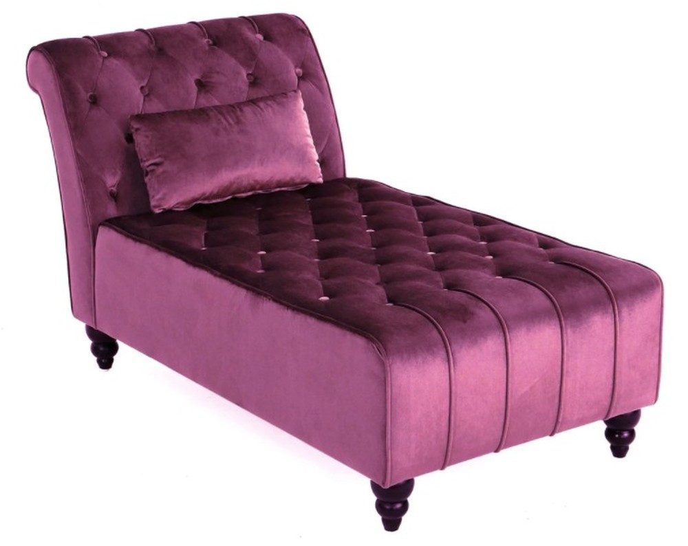 JVmoebel Chaiselongue Lila Chesterfield Chaiselongue im modernen Wohnzimmerstil, Made in Europa