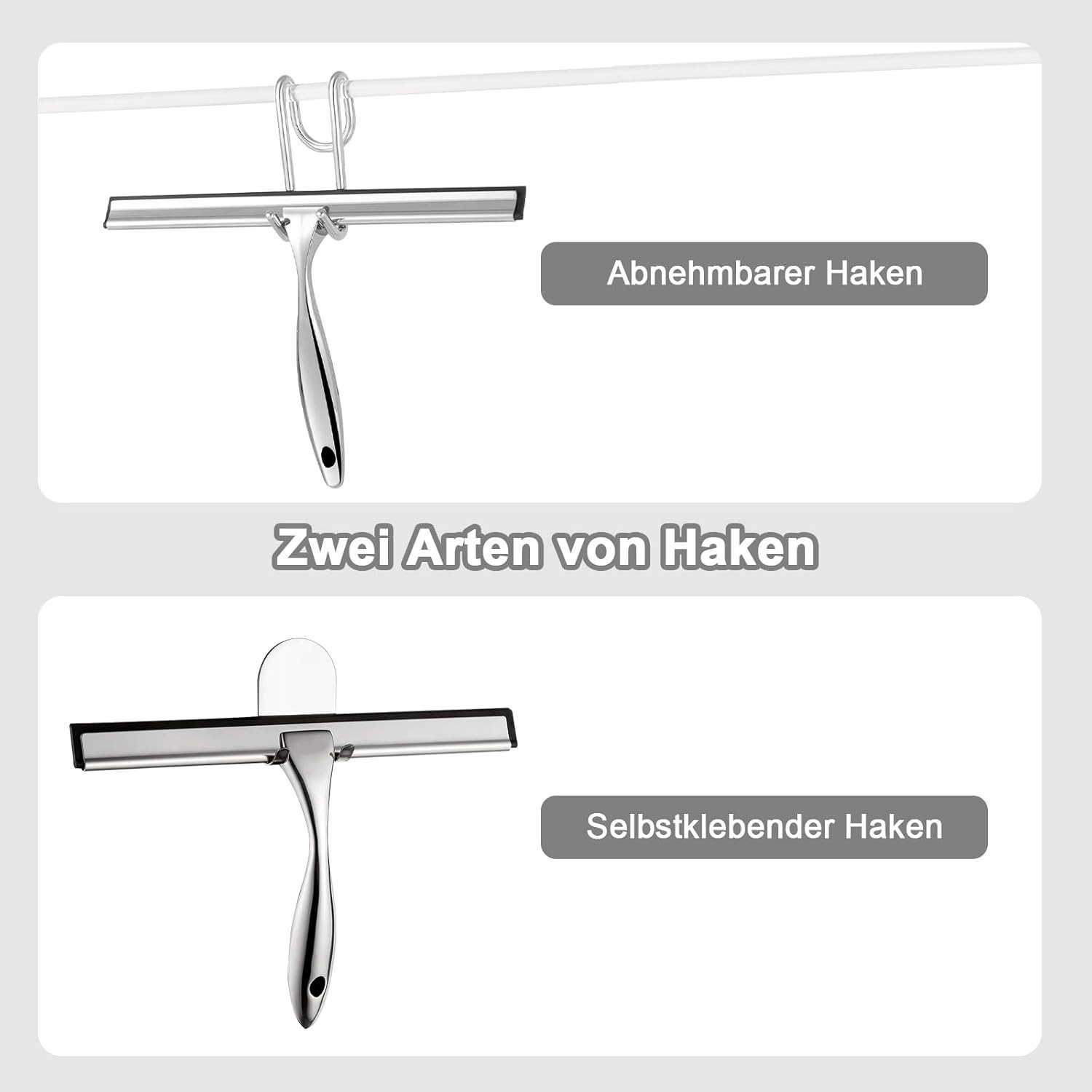 SURFOU Wasserabzieher Duschabzieher 25 cm – Schwarz, günstig online kaufen