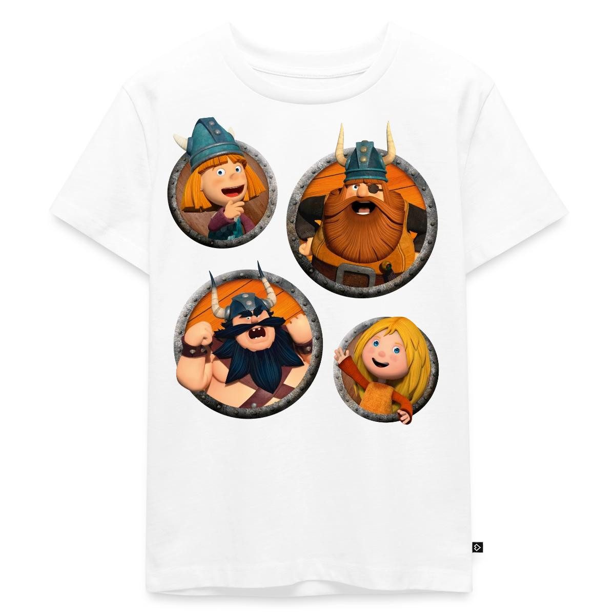 T-Shirt Wickie Und Die Starken Männer Charaktere Kinder Premium T-Shirt