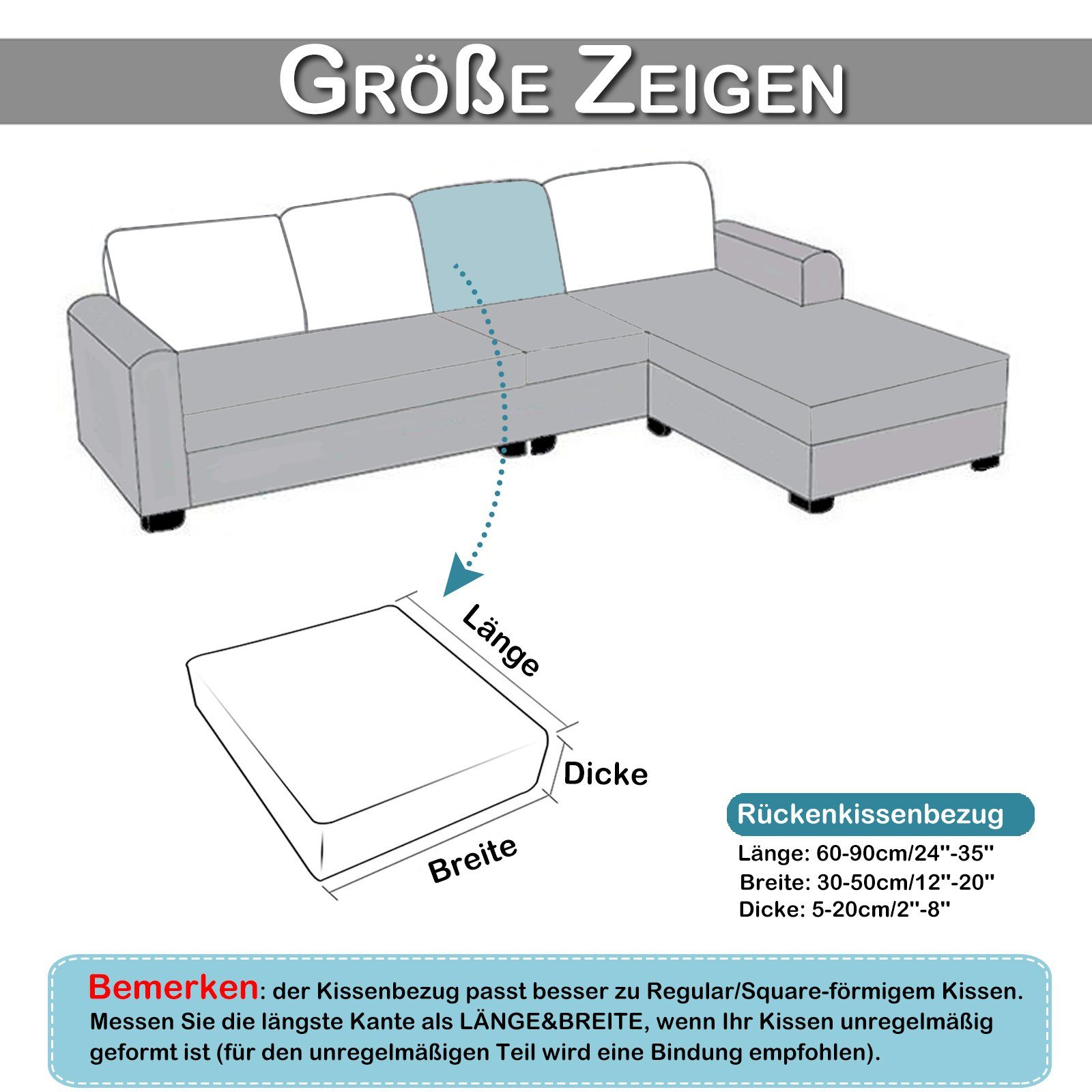 Sitz Stretch, Rosnek L-förmiges 1-3 Blau Sofahusse Blumenmuster, Jacquard, Sofa, für