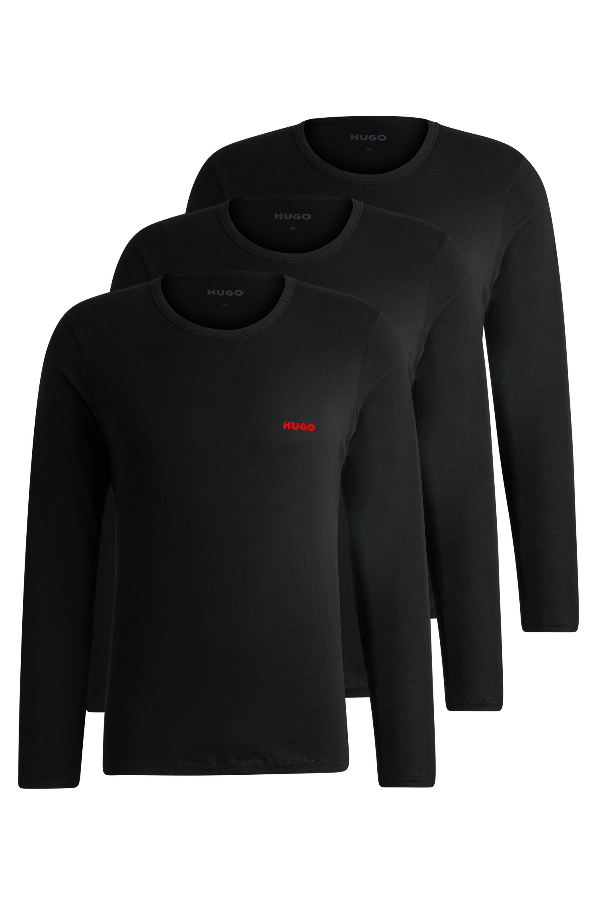 HUGO Langarmshirt LS-SHIRT RN TRIPLET (Set, günstig online kaufen