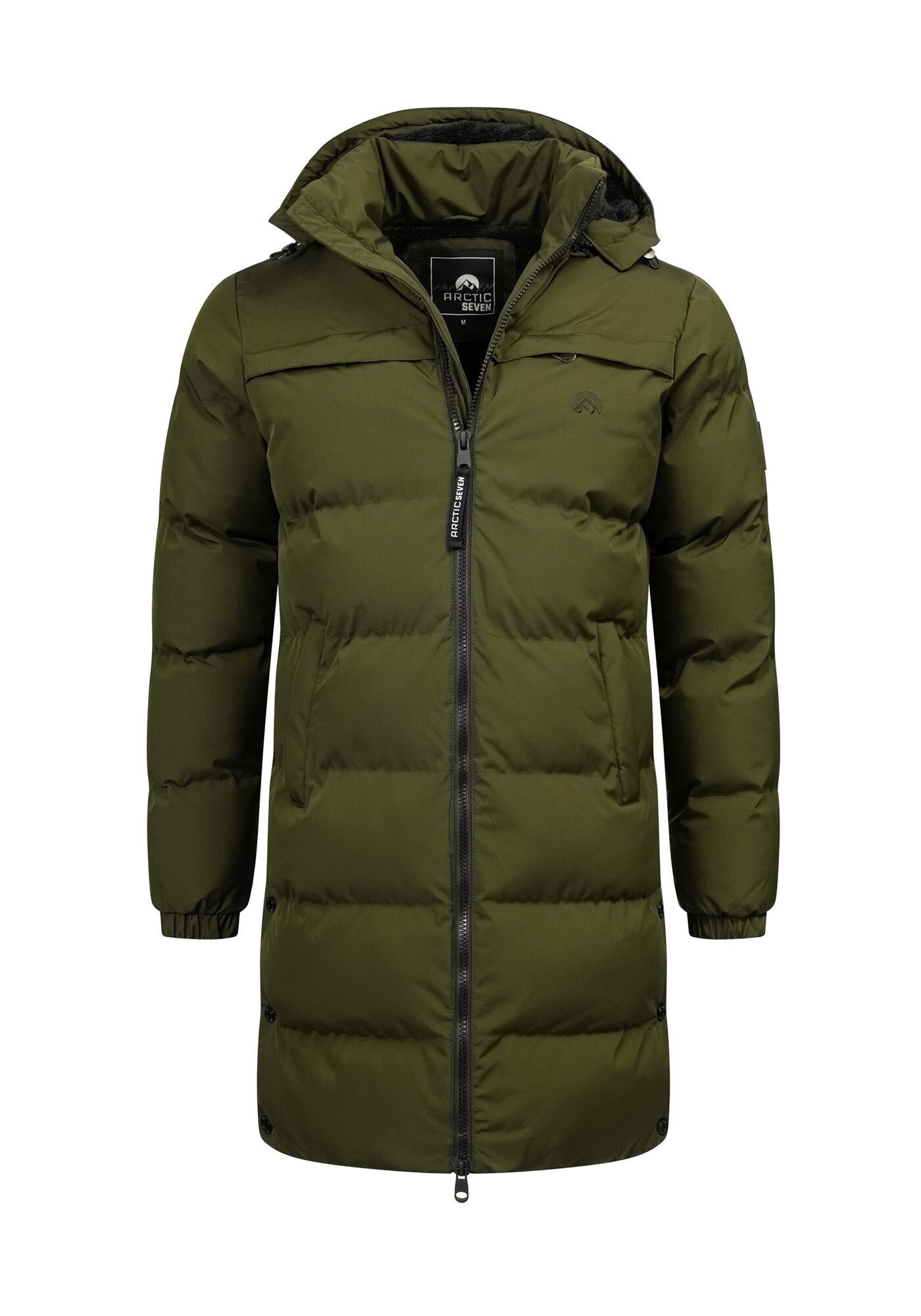 Arctic Seven Winterjacke ASNorwiig mit warmem Teddyfell und abnehmbarer Kapuze – Bild 4 von 5