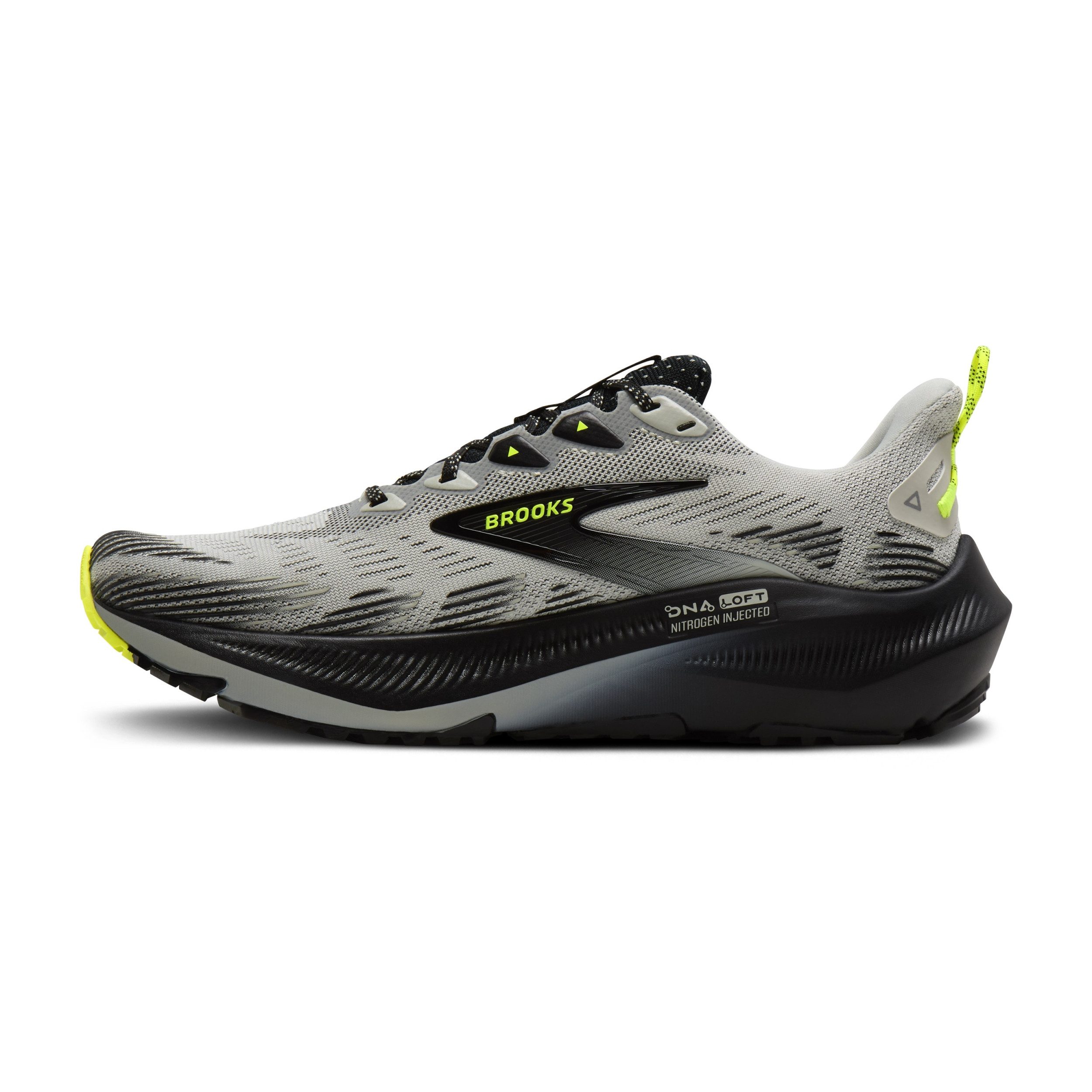 Brooks Ghost Trail Herren Trailrunningschuh Grey/Black/Nightlife Laufschuh