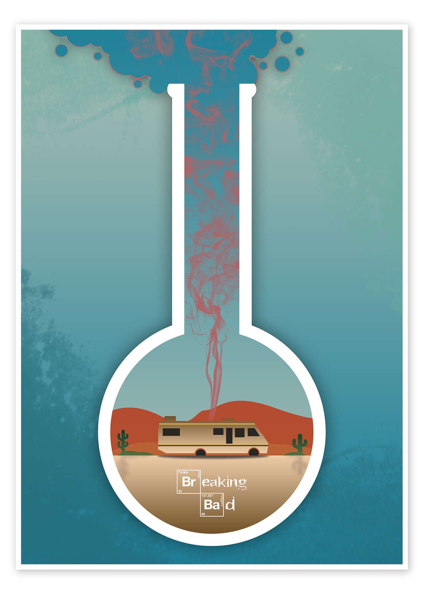Posterlounge Wandbild Breaking Bad I, HDMI2K, erhältlich als Poster, Leinwandbild, Wandsticker oder Acrylglasbild