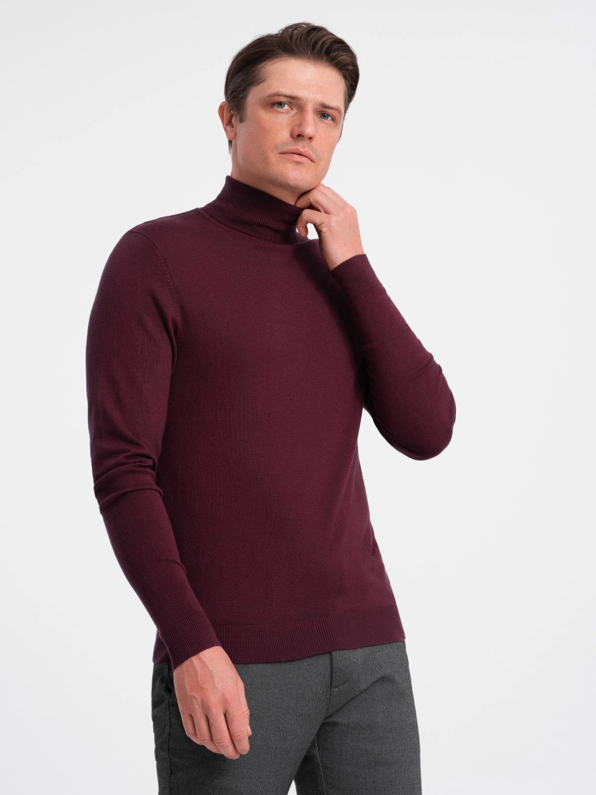 OMBRE Rollkragenpullover Gestrickter Rollkragenpullover für Herren günstig online kaufen