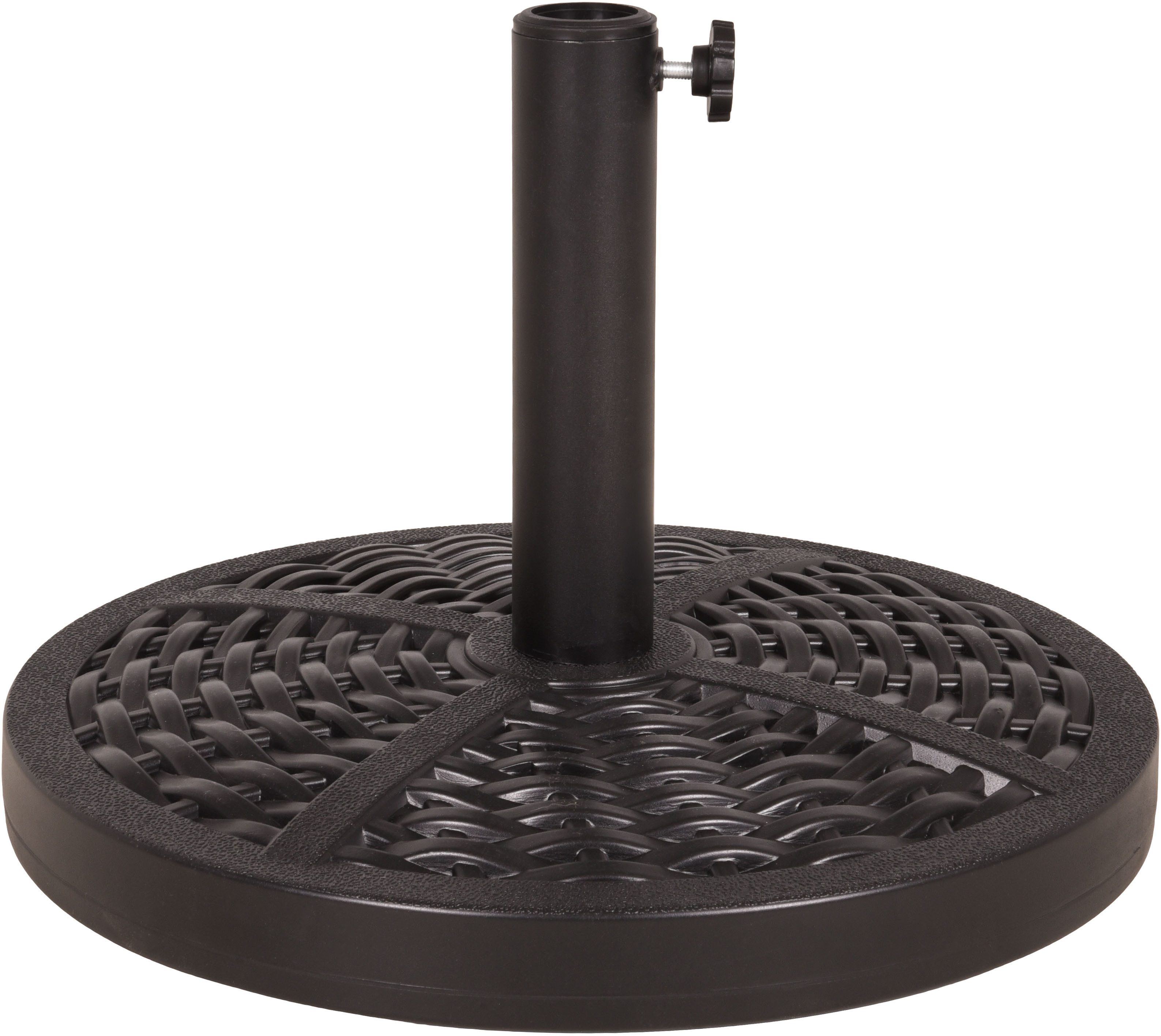 Garden Pleasure Kunststoffschirmständer Schirmständer 15kg, für Stöcke bis Ø 4 mm