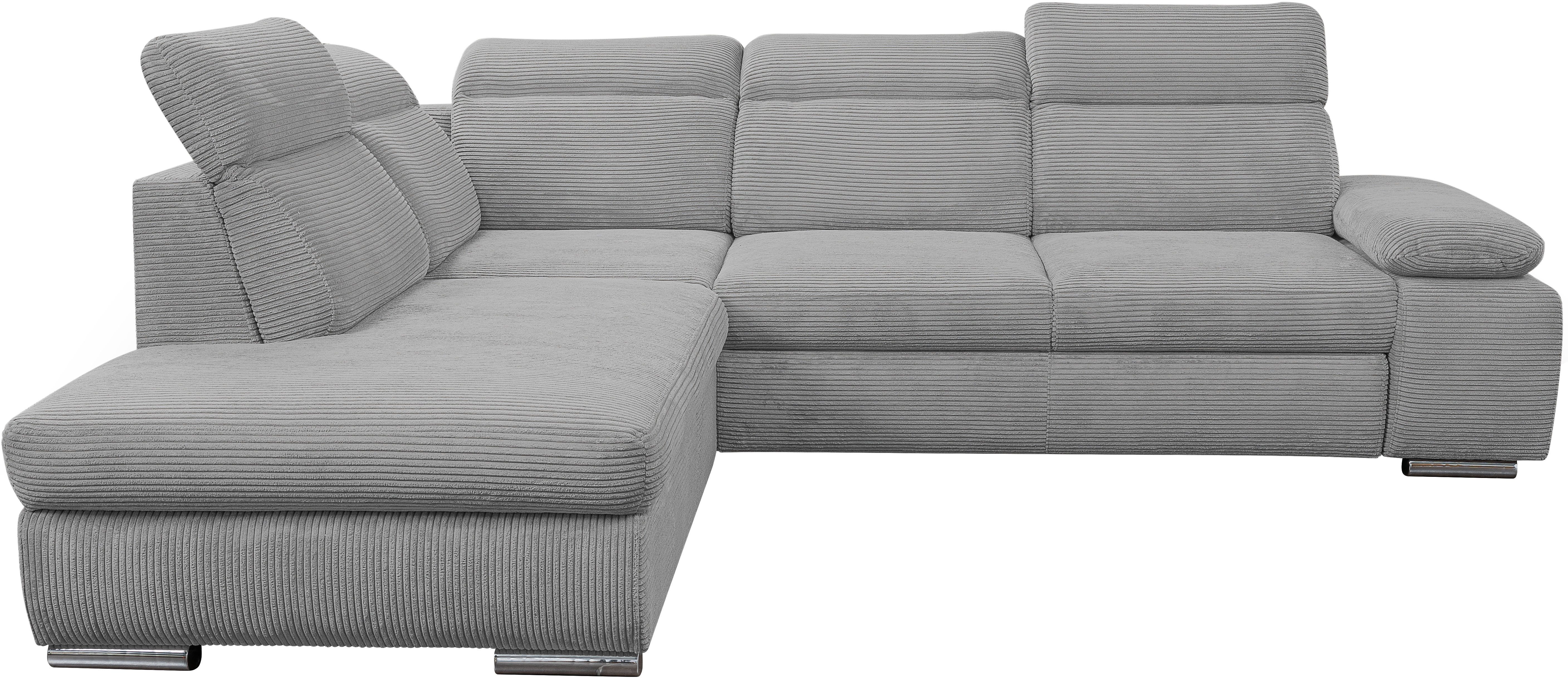 WERK2 Ecksofa Alicante Cord, inkl. Bettfunktion & Bettkasten, Breite 280cm, günstig online kaufen