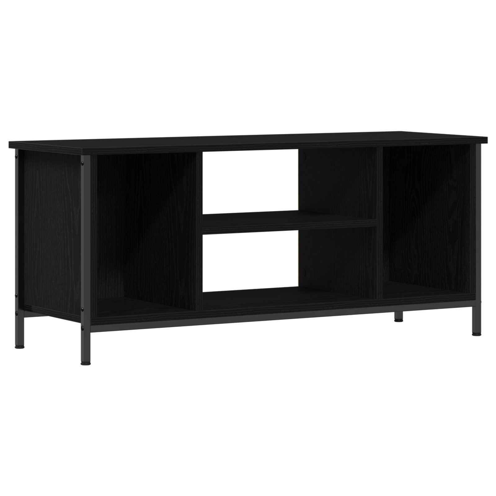 vidaXL TV-Schrank Schwarzes Eichen Entertainment-Center Schwarze günstig online kaufen