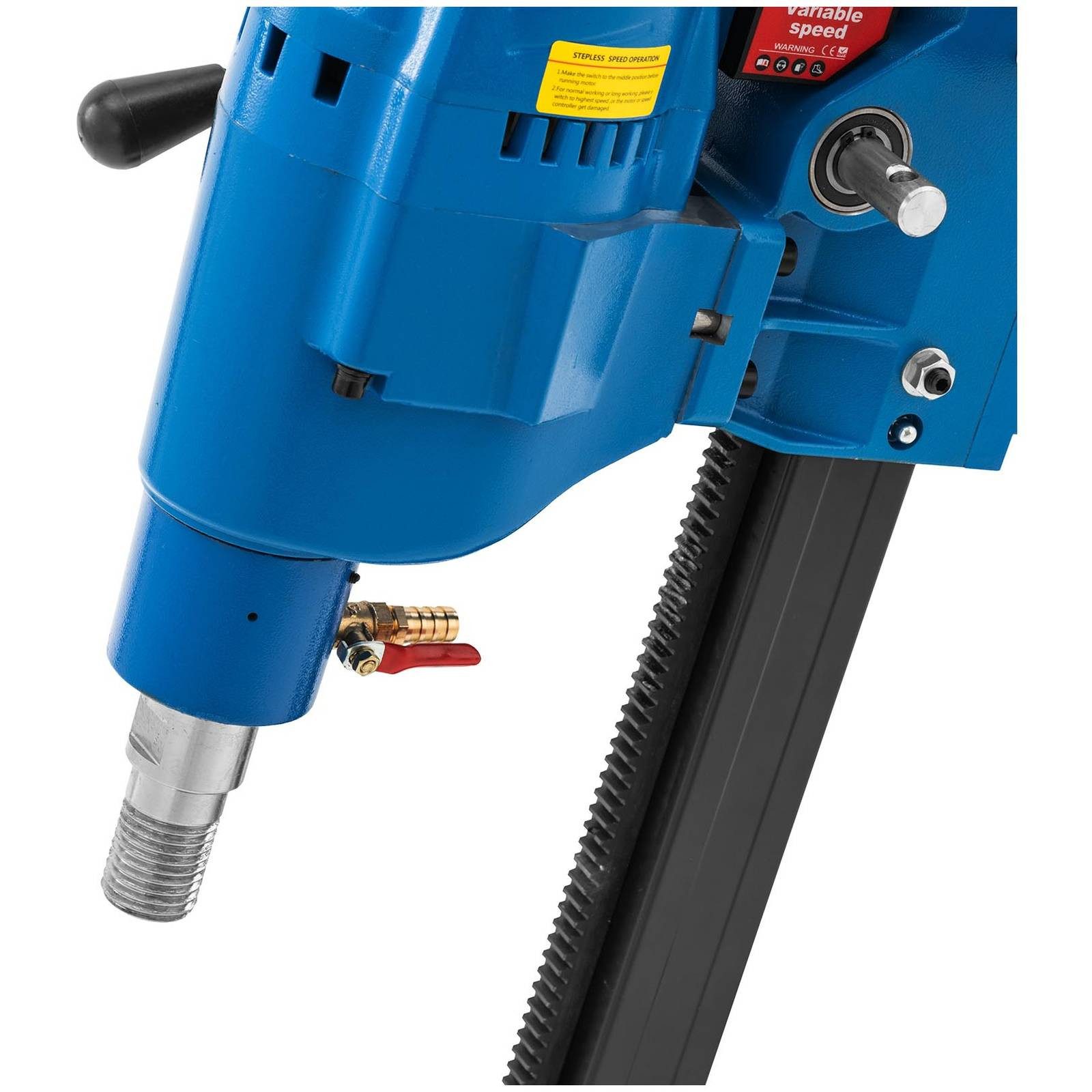 MSW Kernbohrmaschine Kernbohrgerät Kernbohrer Nass Trocken 255 mm 3300 W Bohrständer, 230 V, max. 580 U/min