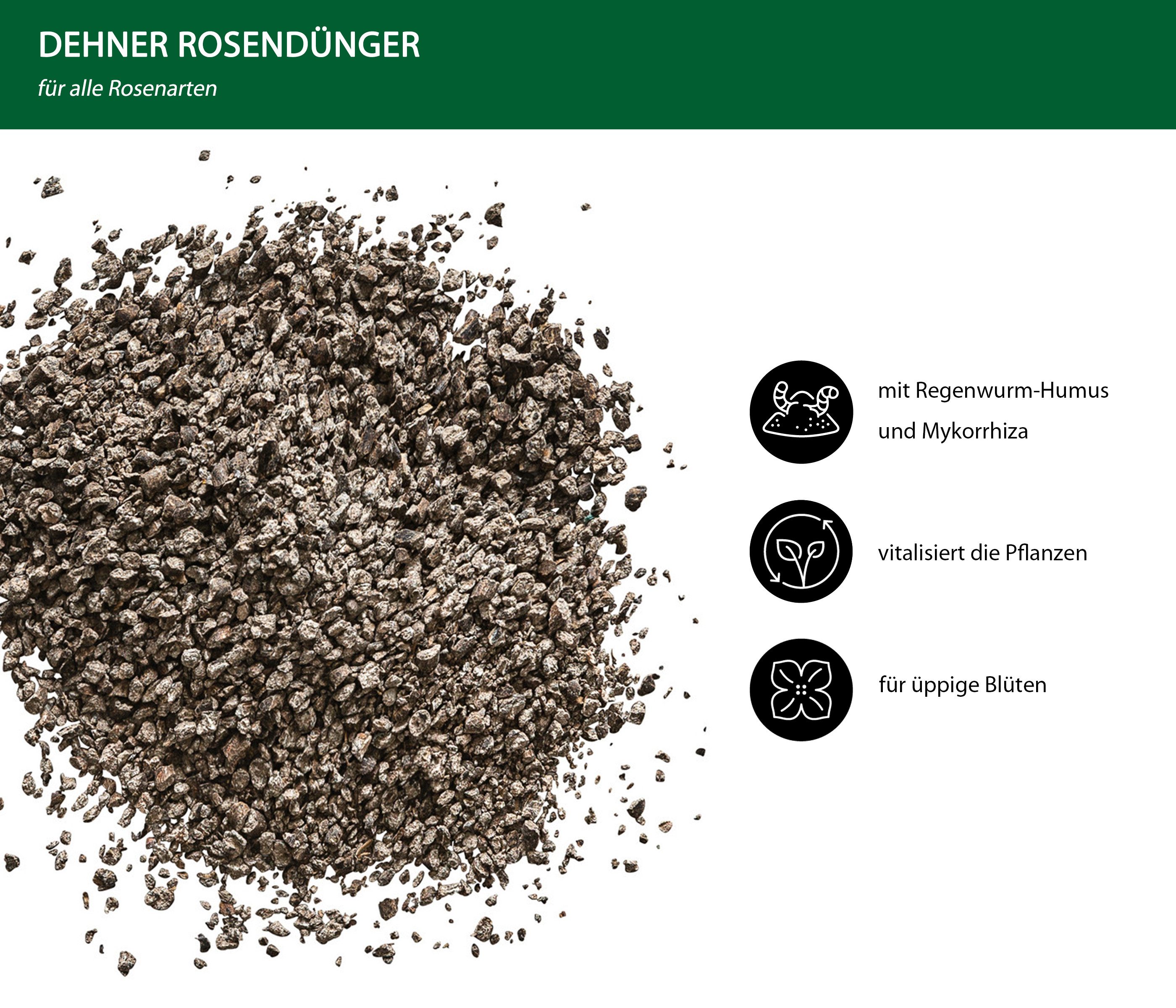 Dehner Gartendünger Rosendünger, hochwertiger NPK-Dünger, organisch-mineral günstig online kaufen
