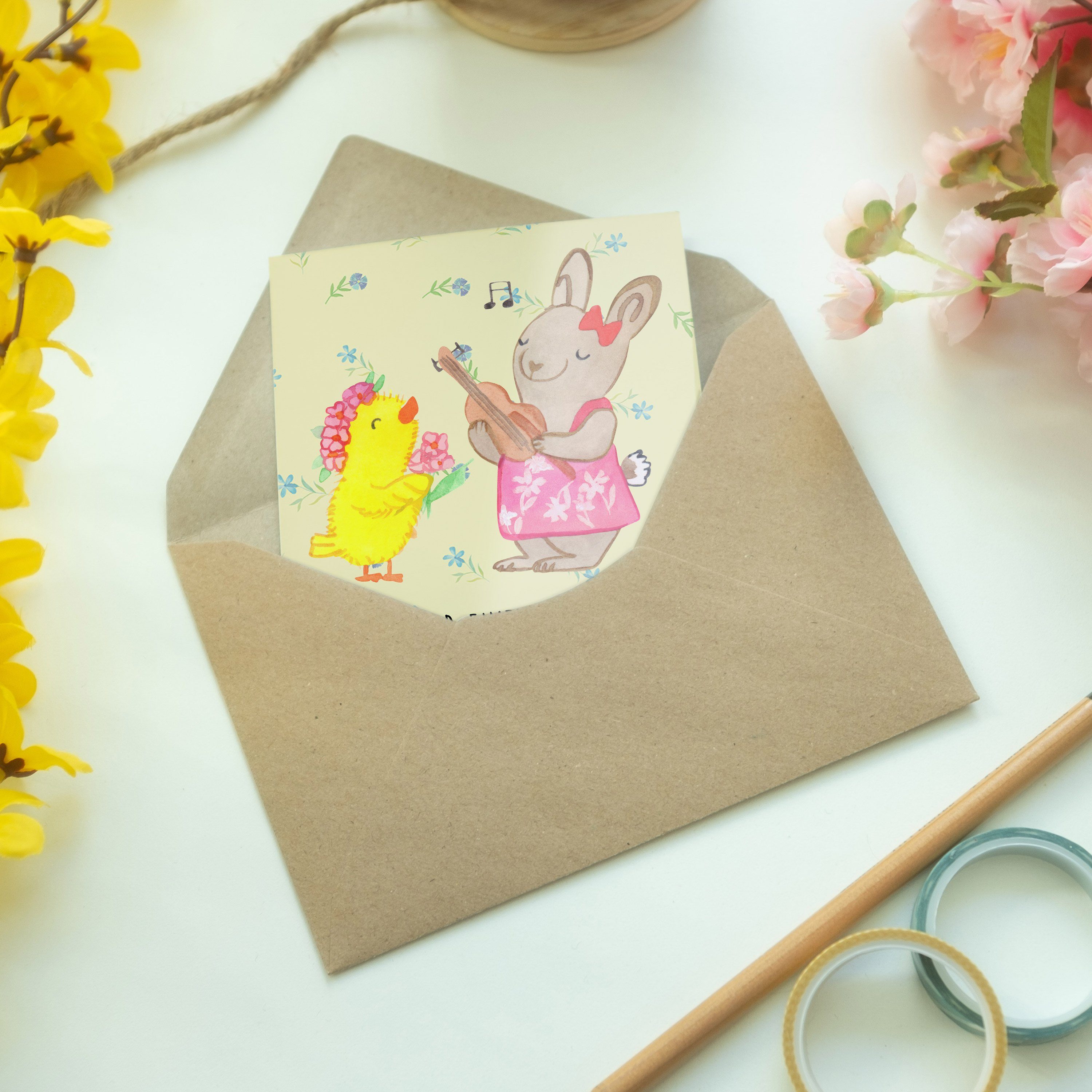- Grußkarte Panda Frühlingsgefühle Blumig Ostern Geschenk, Ostergeschenke, & Osterei - Mr. Mrs.