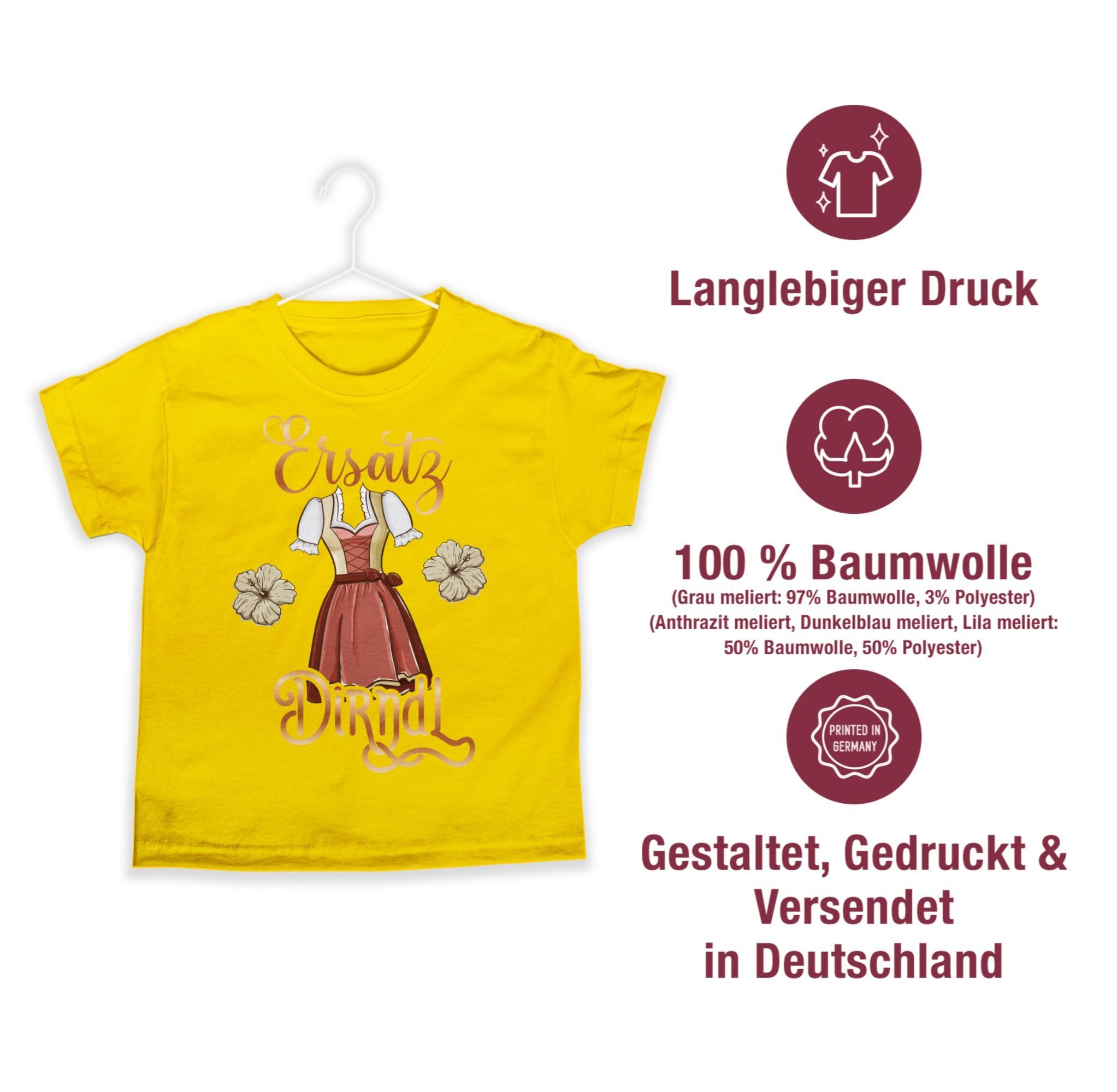 Ersatz 01 Gelb für Mode Shirtracer Oktoberfest Dirndl Kinder Outfit T-Shirt Tracht