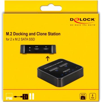 Delock Laptop-Dockingstation USB 3.0 Docking- und Klonstation M.2 SATA