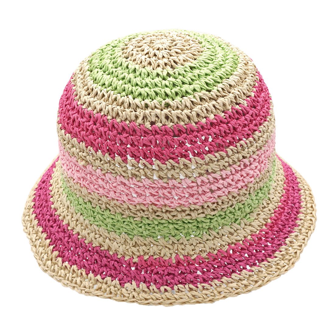 MAXIMO Strohhut MINI GIRL-Hut, Streifen Handarbeit (1-St)