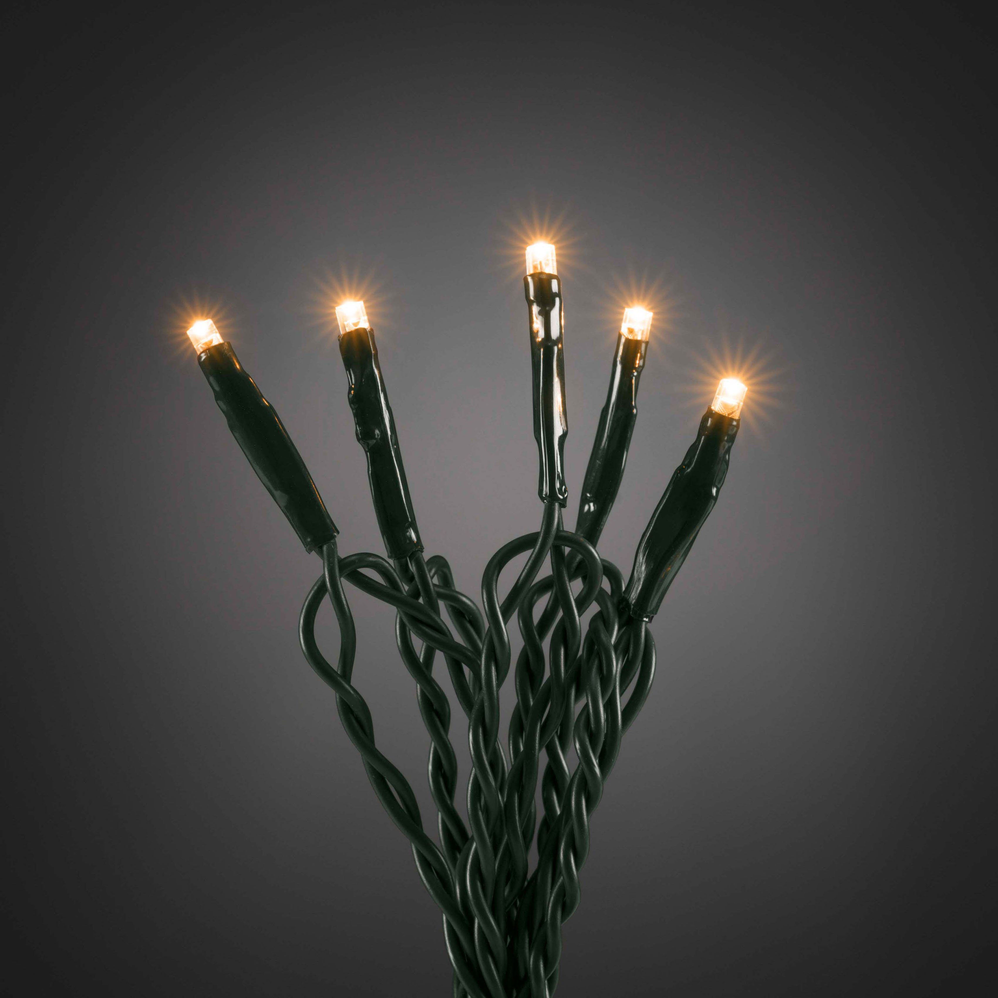 KONSTSMIDE LED-Lichterkette Weihnachtsdeko, 200-flammig, Micro LED, verschweißt, APP-gesteuert (Android & IOS), 200 Dioden