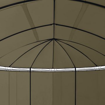 vidaXL Partyzelt Pavillon mit Vorhängen 520x349x255 cm Taupe 180 g/m²