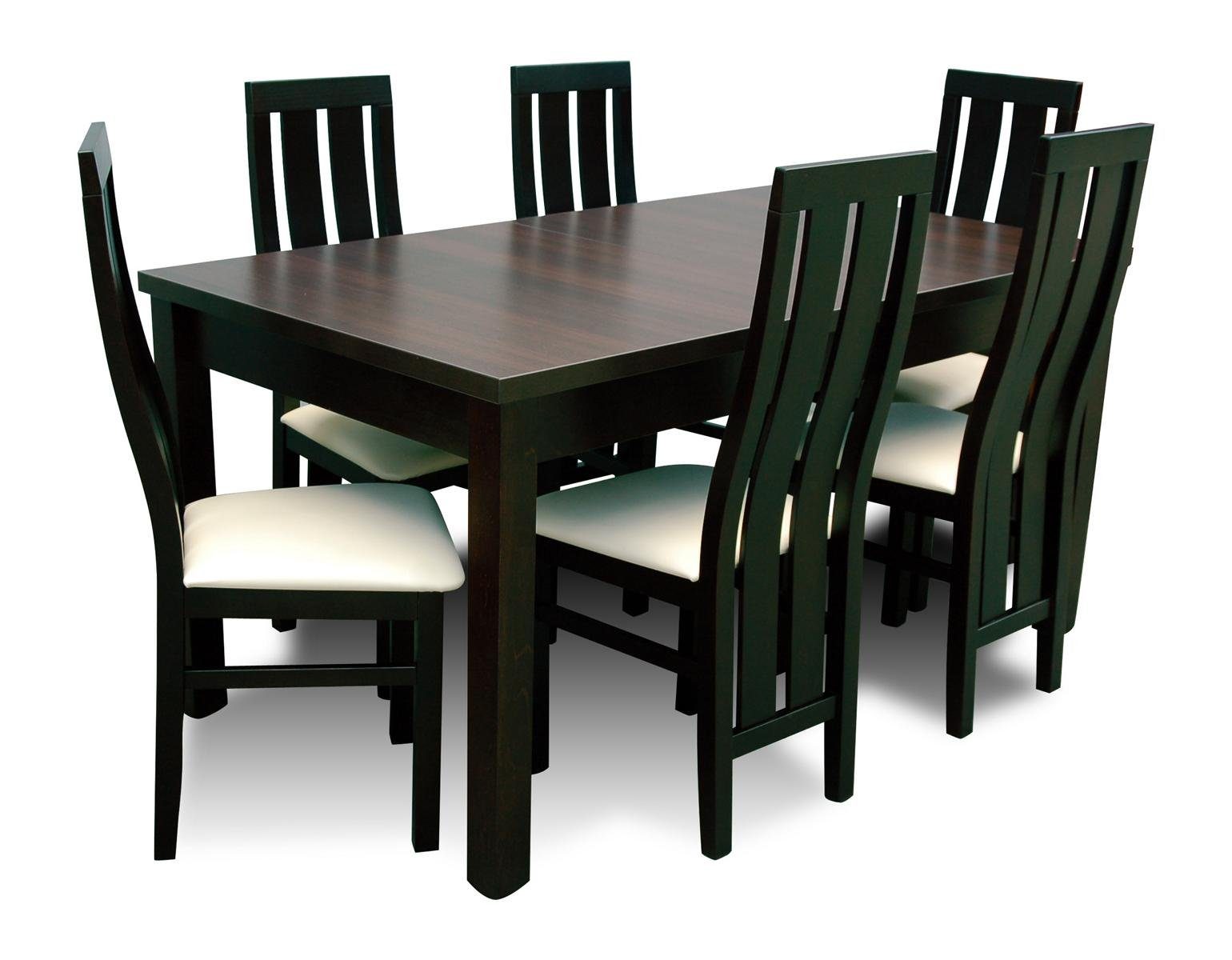 Komplett 7tlg Set Esszimmer Essgruppe, Gruppe Ess JVmoebel Tisch Stühle Set Tische Esstisch Holz 6x