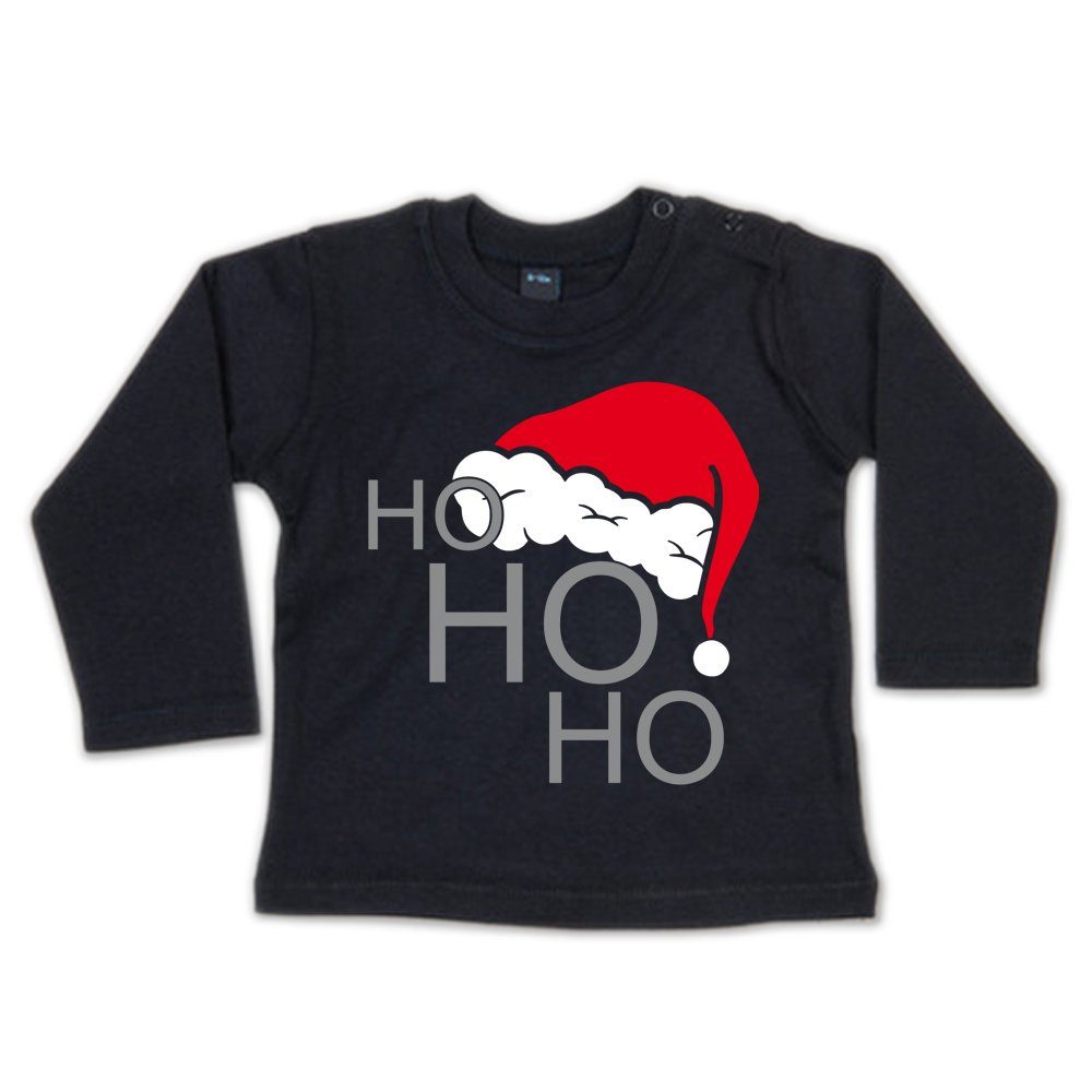 Ggraphics Longsleeve Ho Ho Ho Weihnachtsmannmütze Baby Sweater