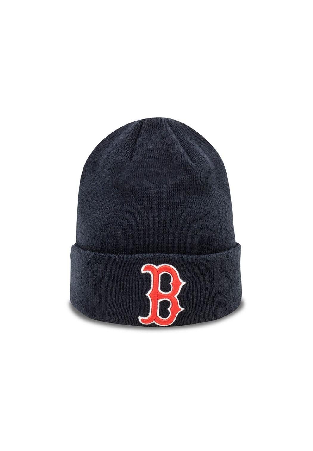New Era Beanie Boston Red Sox MLB Essential Cuff Knit Blau Beanie-Mütze New Era (1-St)