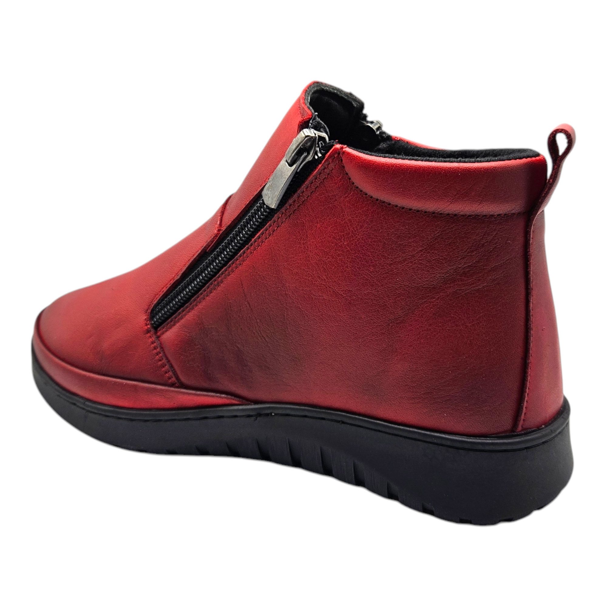 Yu&Luk Winterstiefelette Stiefelette Stiefelette, Schlupfboots, Winterboots, mit Zierreißverschluss außen
