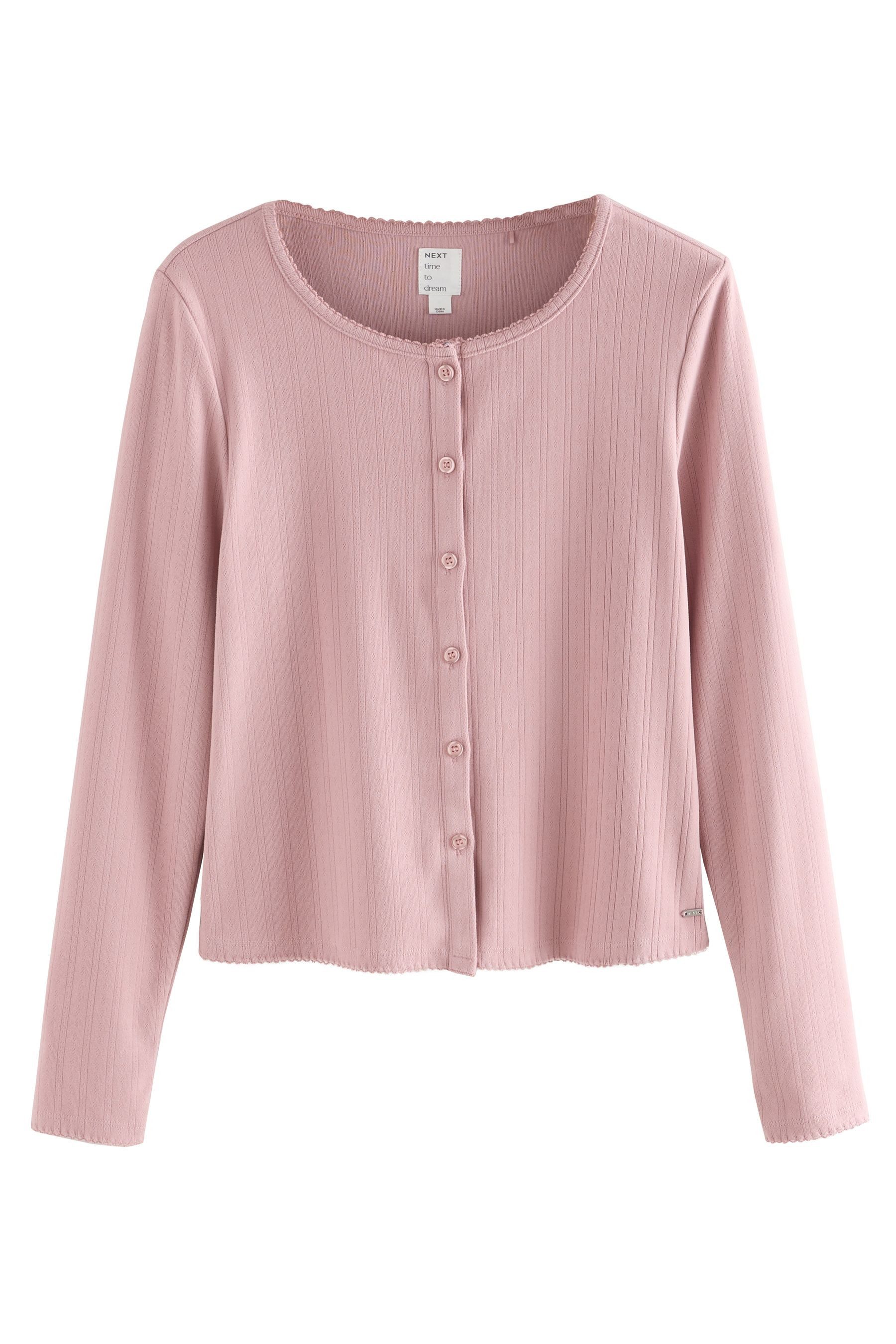 Next Pyjama Langärmeliger, gemütlicher Pointelle-Schlafanzug (2 tlg) günstig online kaufen