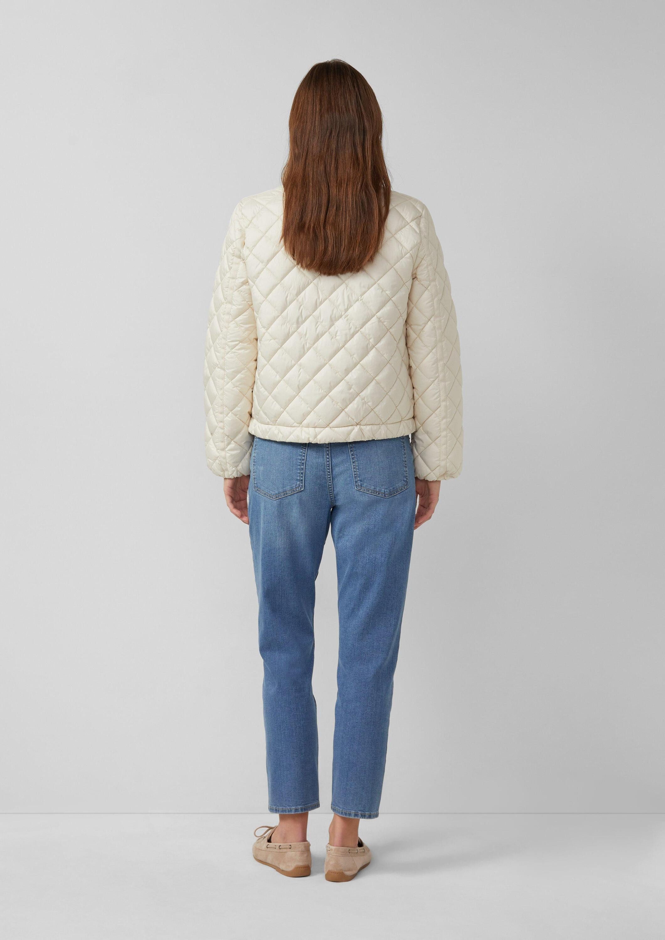 s.Oliver Funktionsjacke Outdoor-Jacke Kurze Steppjacke mit Stehkragen