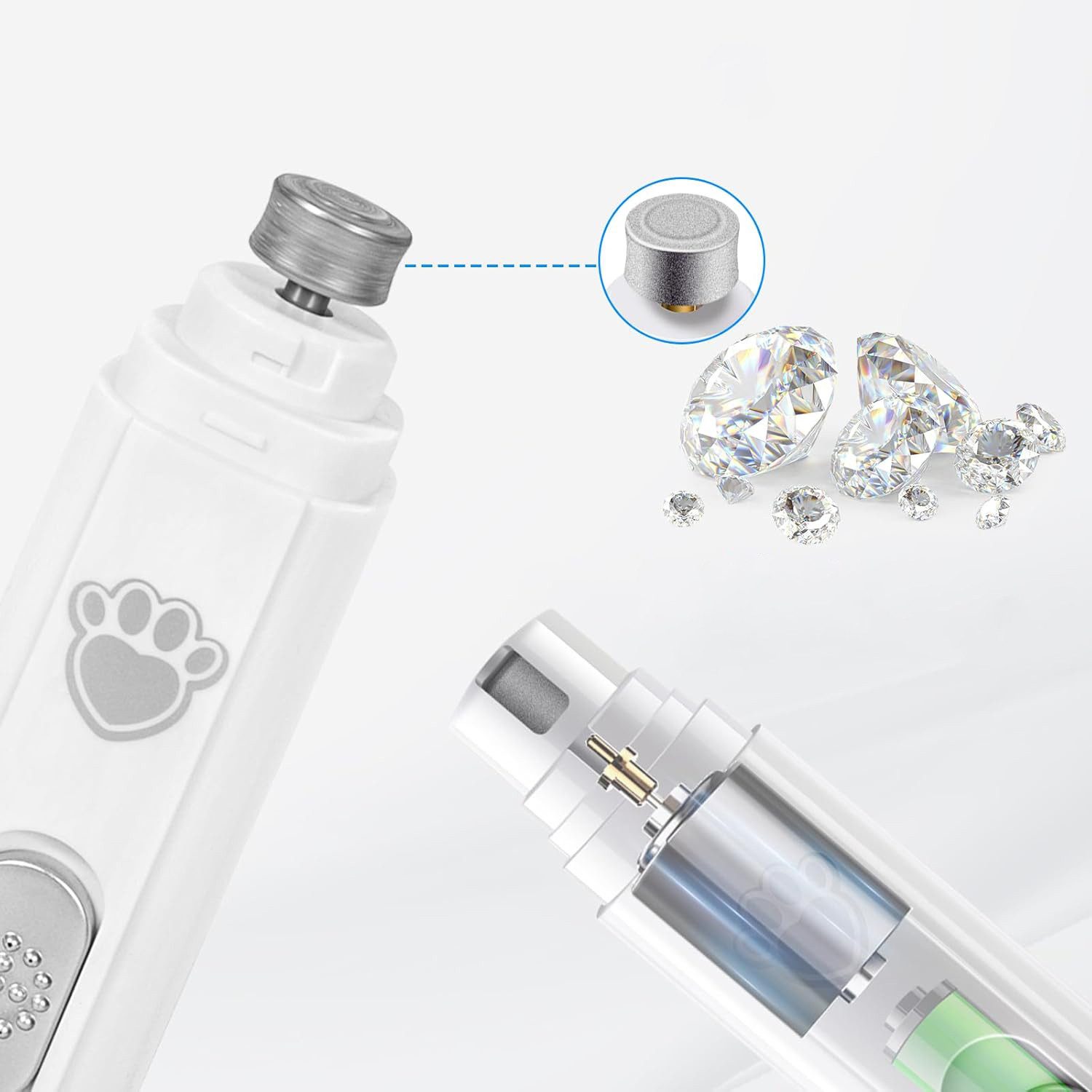 REDOM Krallenschleifer Wiederaufladbarer Nageltrimmer für Tiere Krallenpfle günstig online kaufen