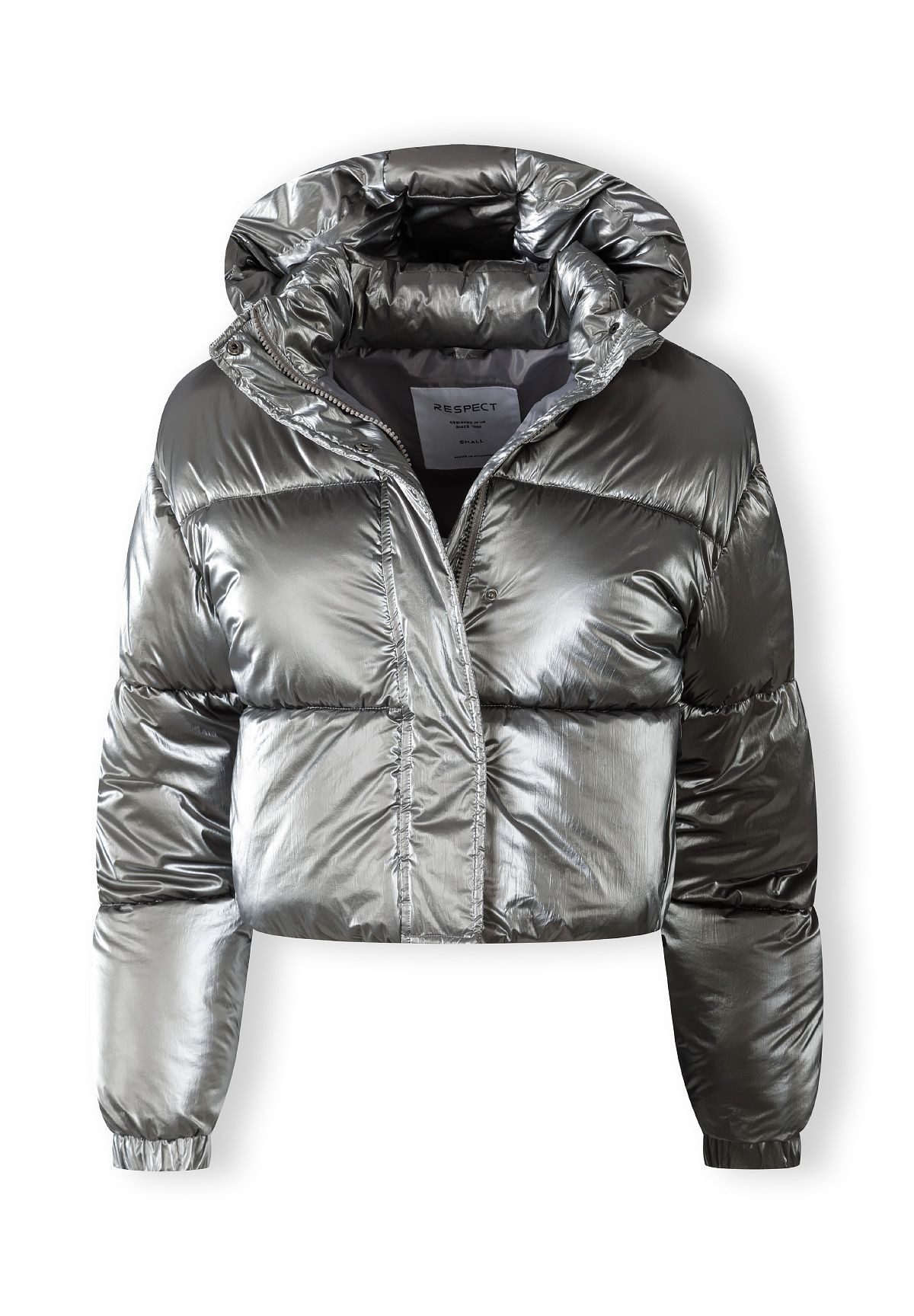 Respect Winterjacke Gefütterte Jacke im Metallic-Look (XS-XL)
