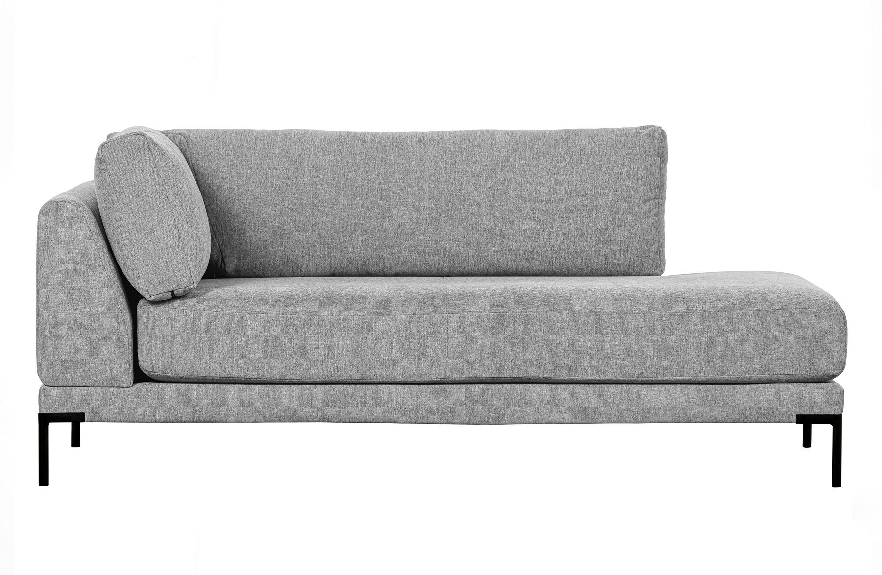 Couple Sofaelement Stoff freistellbar Hellgrau, Longchair - Rechts vtwonen