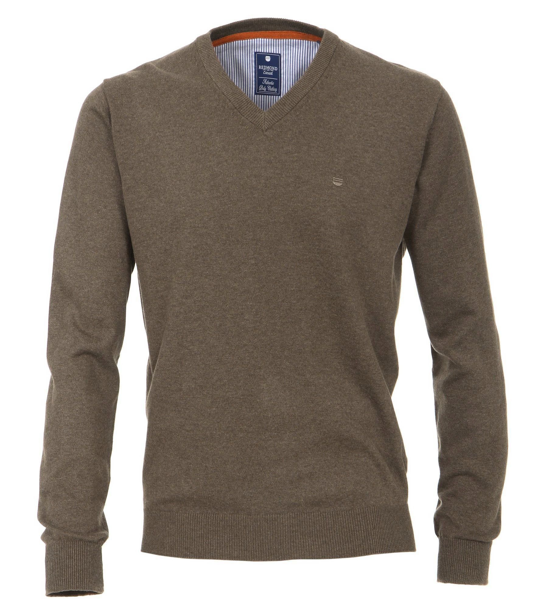 600 V-Ausschnitt-Pullover Redmond (302) Braun