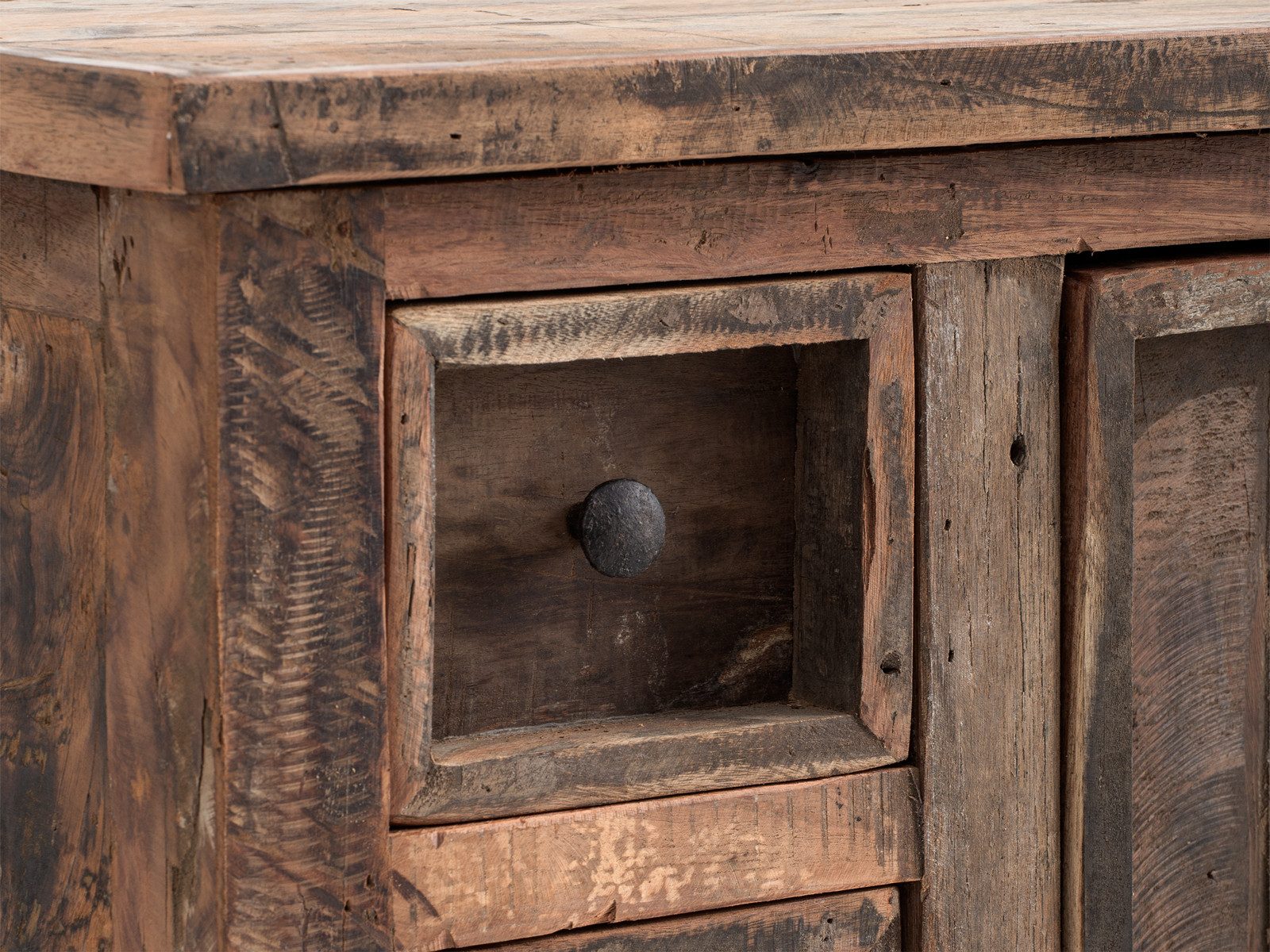 massivum Highboard Sumatra, Kommode aus Altholz Chalet Style (1 St)