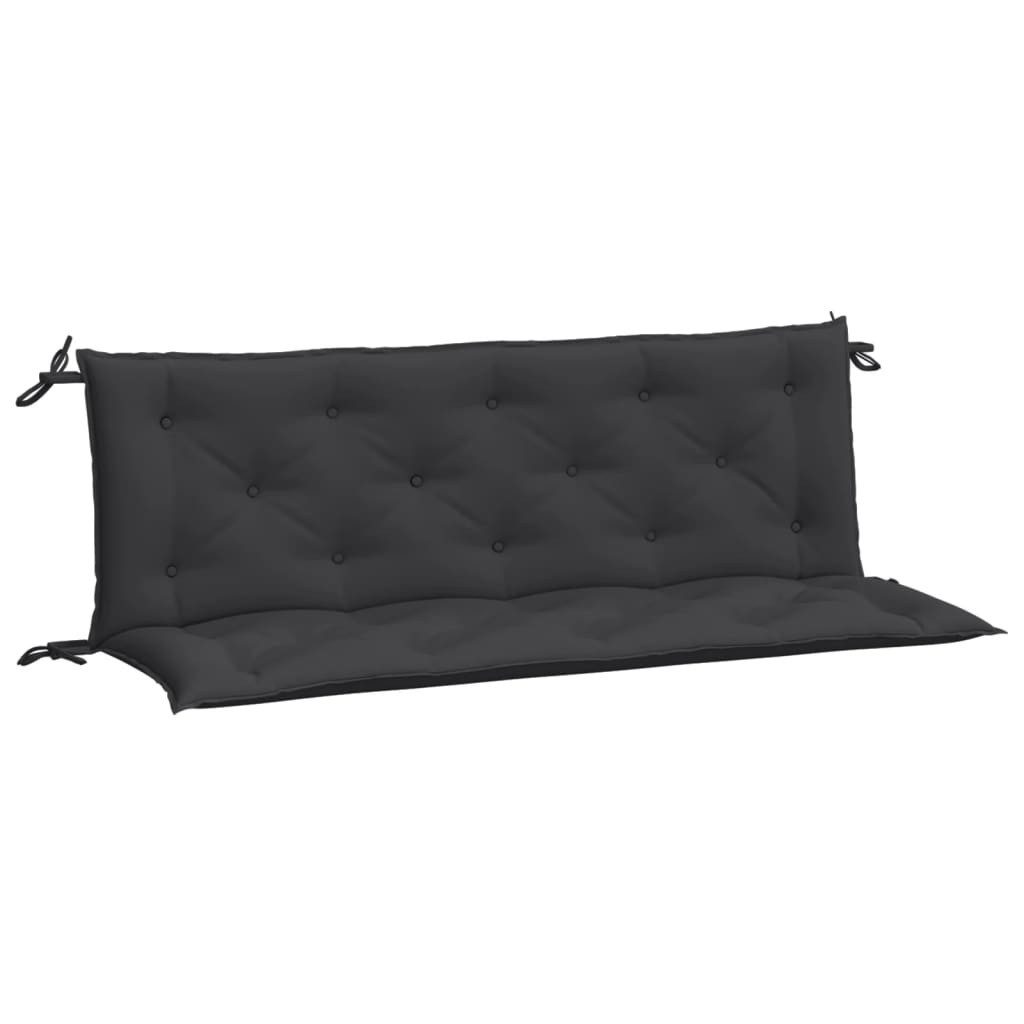 vidaXL Sitzauflage Gartenbank-Auflagen 2 Stk. Schwarz günstig online kaufen