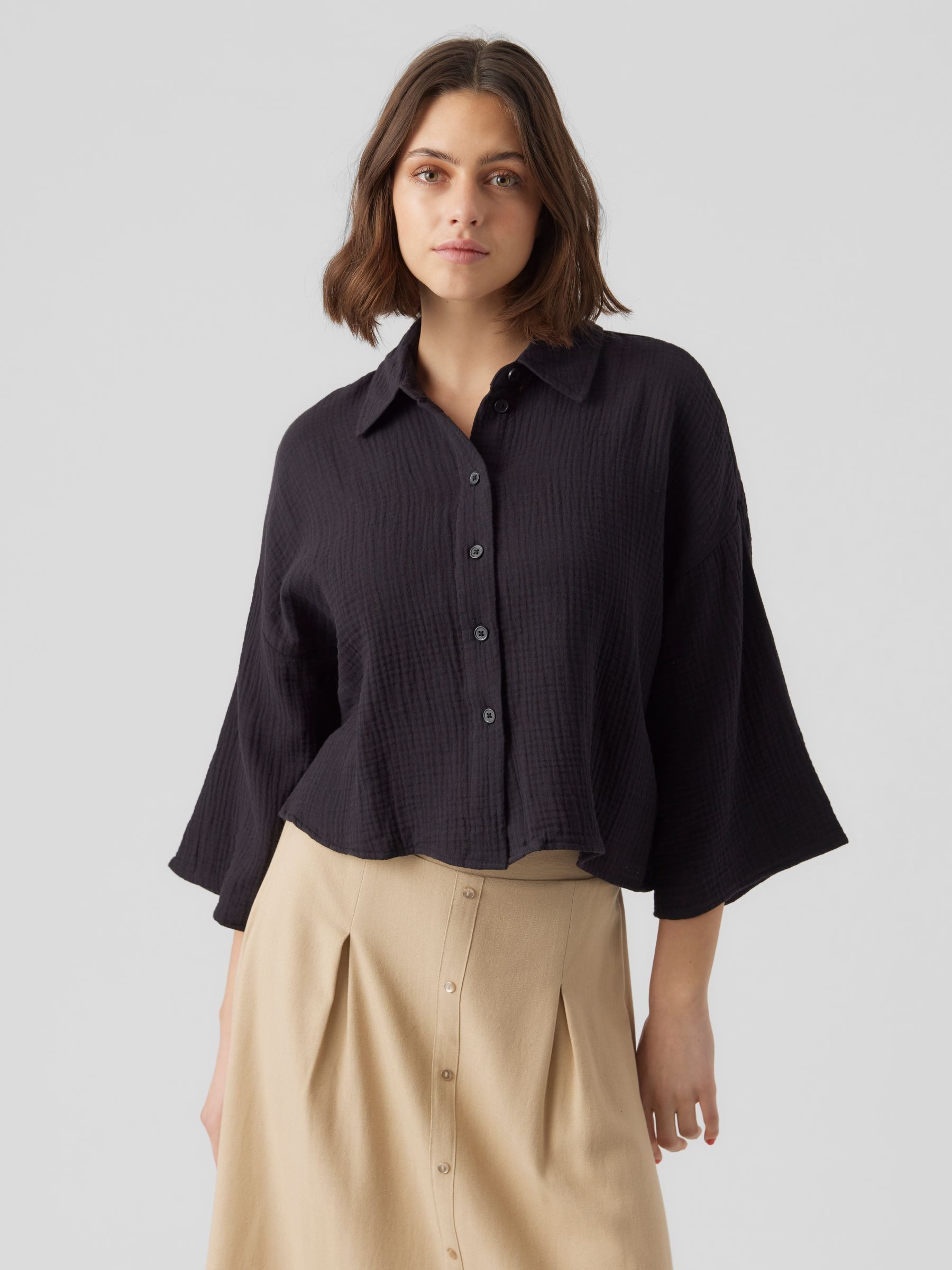 Vero Moda Blusenshirt 3/4 Arm Strukturierter günstig online kaufen