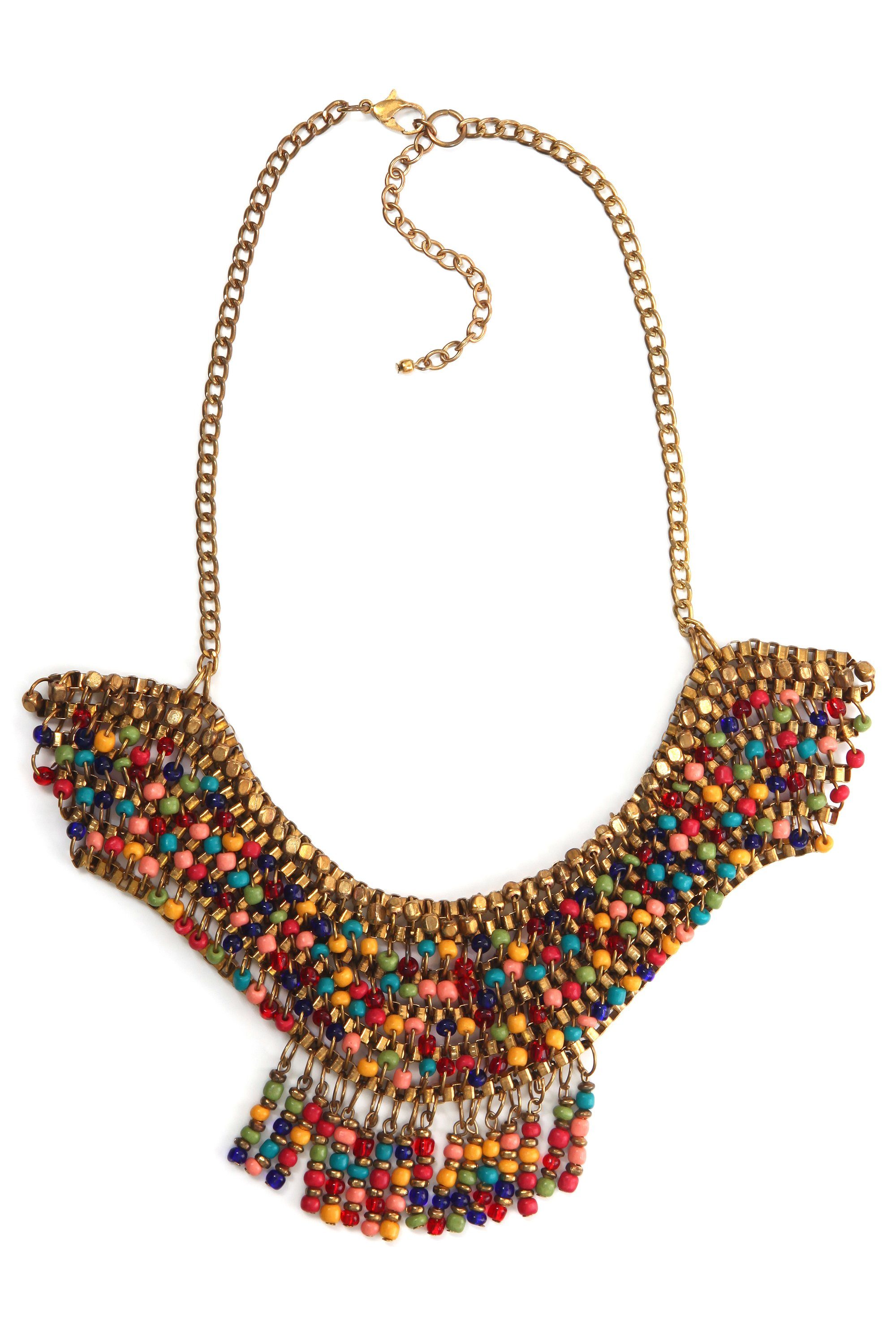 COLLEZIONE ALESSANDRO Statementkette Floria, mit vielen bunten Glasperlen