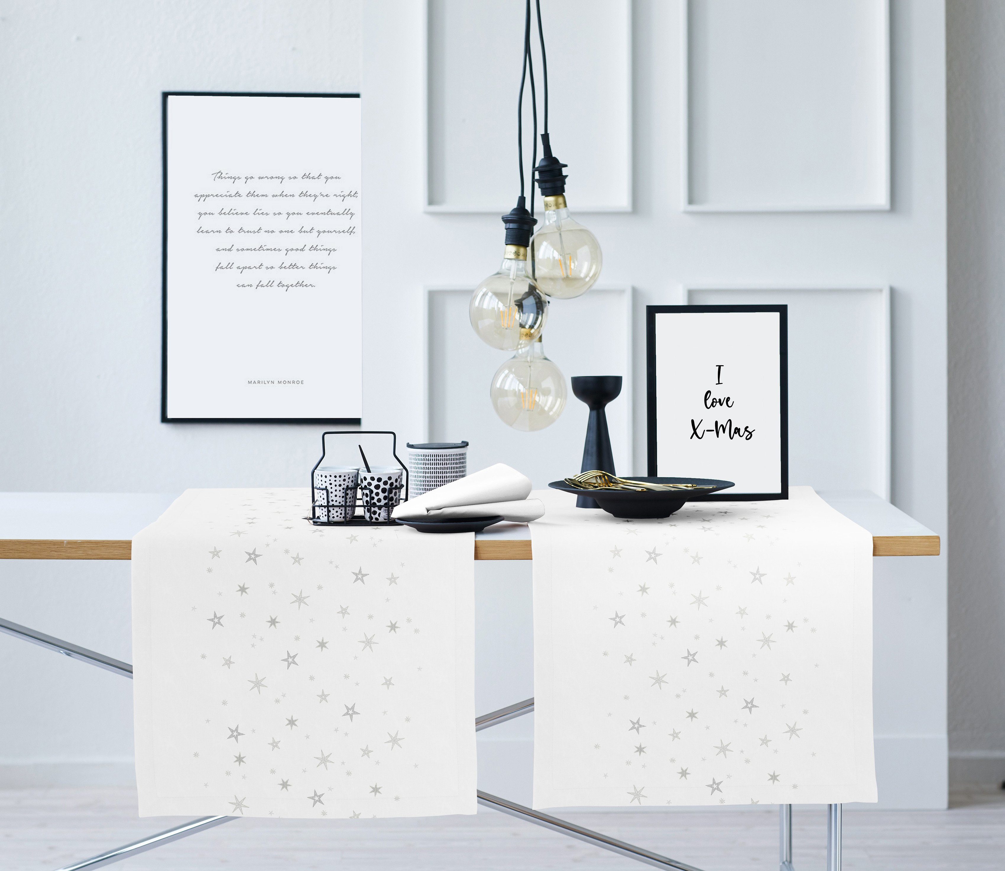 APELT Tischläufer 9600 CHRISTMAS ELEGANCE, Weihnachtsdeko, Weihnachten (1-tlg), Lurex-Jacquardgewebe
