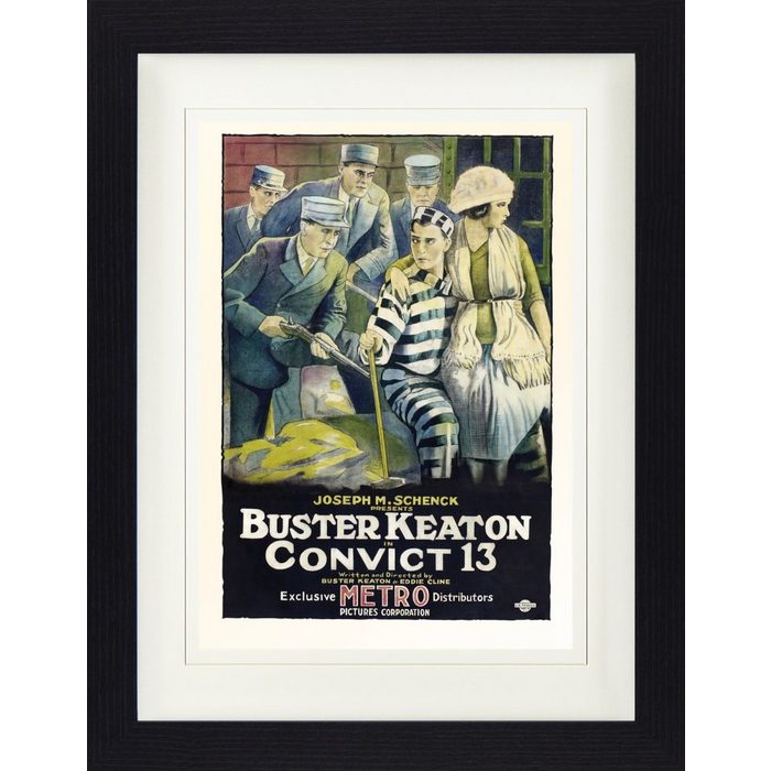 1art1 Bild mit Rahmen Buster Keaton Als Sträfling - Convict 13 1920