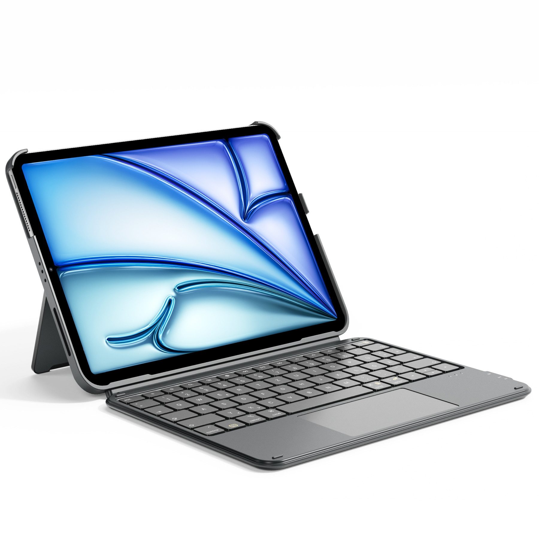 Inateck für iPad 11 Gen A16, 11 Zoll iPad Air M3 7/6/5/4, iPad 10, iPad Pro iPad-Tastatur (Ultraleichte, Abnehmbare Tastatur mit Touchpad, Tragbar)