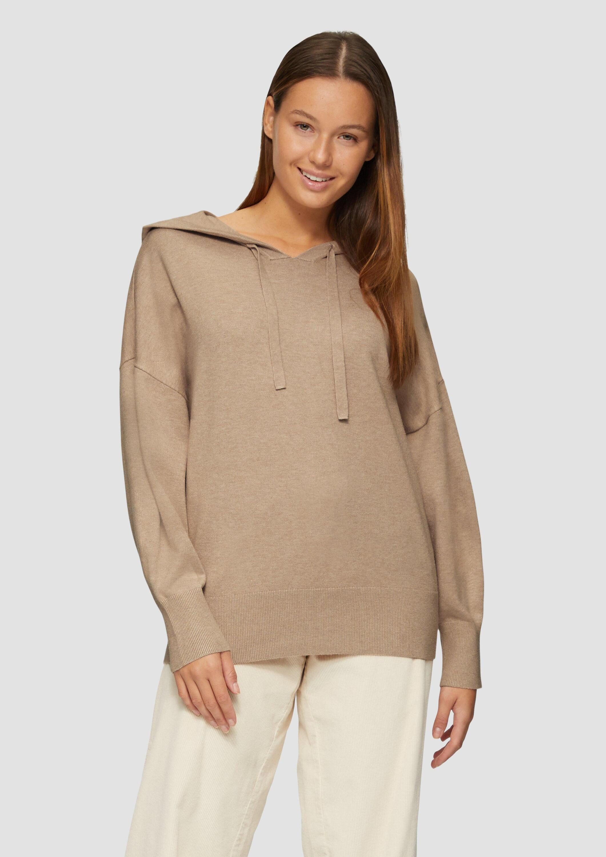 s.Oliver Longpullover Strickpullover Oversized Strickpullover aus Viskosemi günstig online kaufen