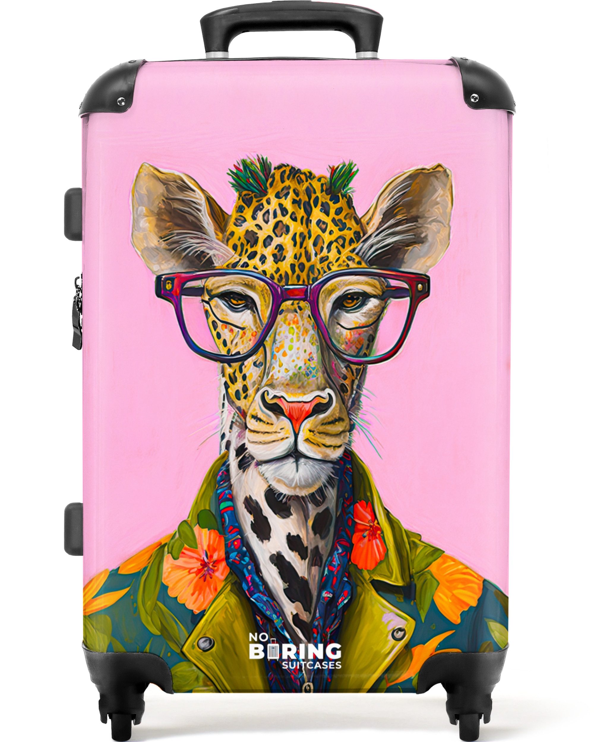 NoBoringSuitcases.com© Hartschalen-Trolley Tiere - Giraffe - günstig online kaufen