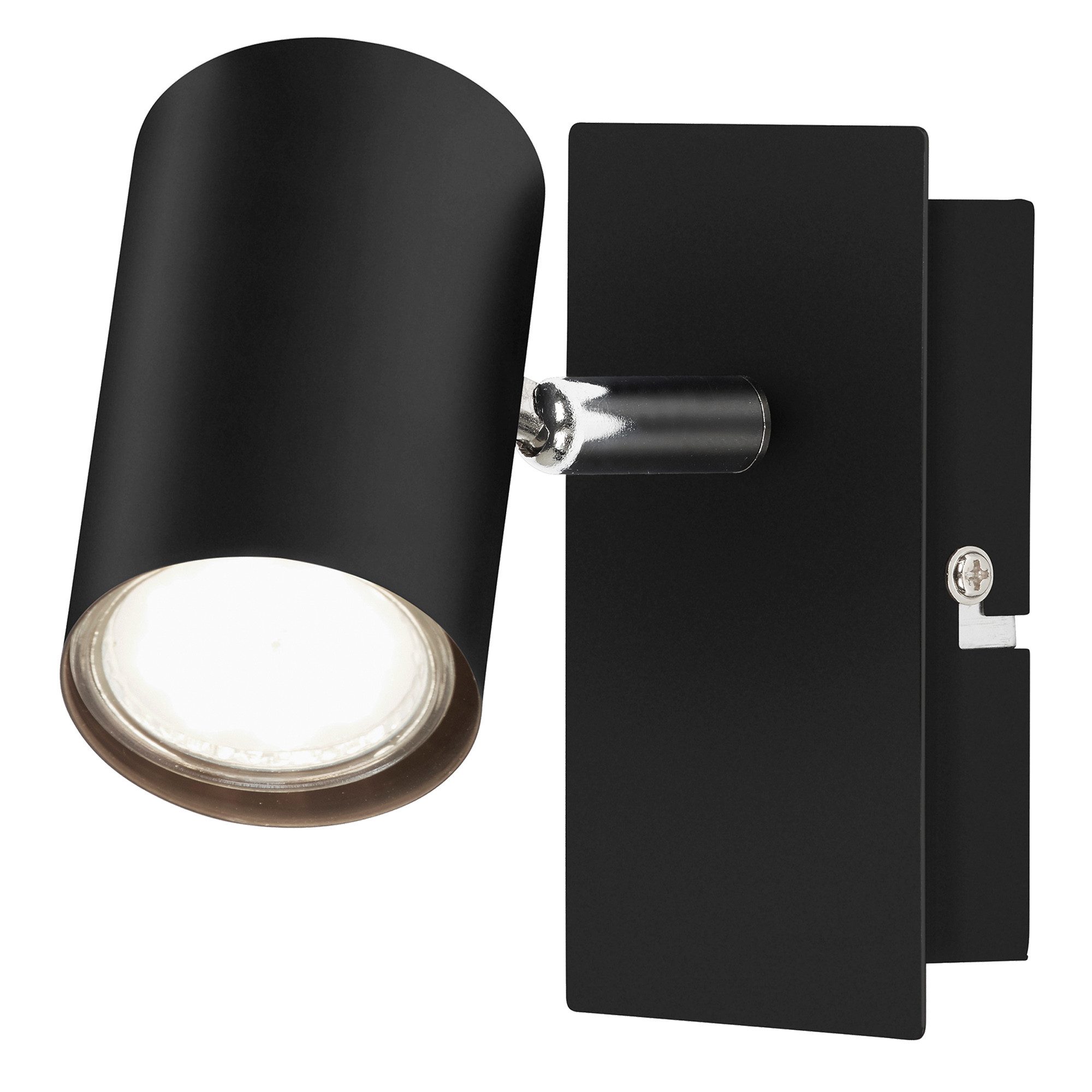 Briloner Leuchten Deckenspot LED Wandlampe Innen Wohnzimmer GU10, exkl. Leuchtmittel, ohne Leuchtmittel, 2700K - Extra - Warmweiß, Wandlampe, 12x8x12,3cm, Schwarz, max.40W, GU10, Innen, Wohnzimmer