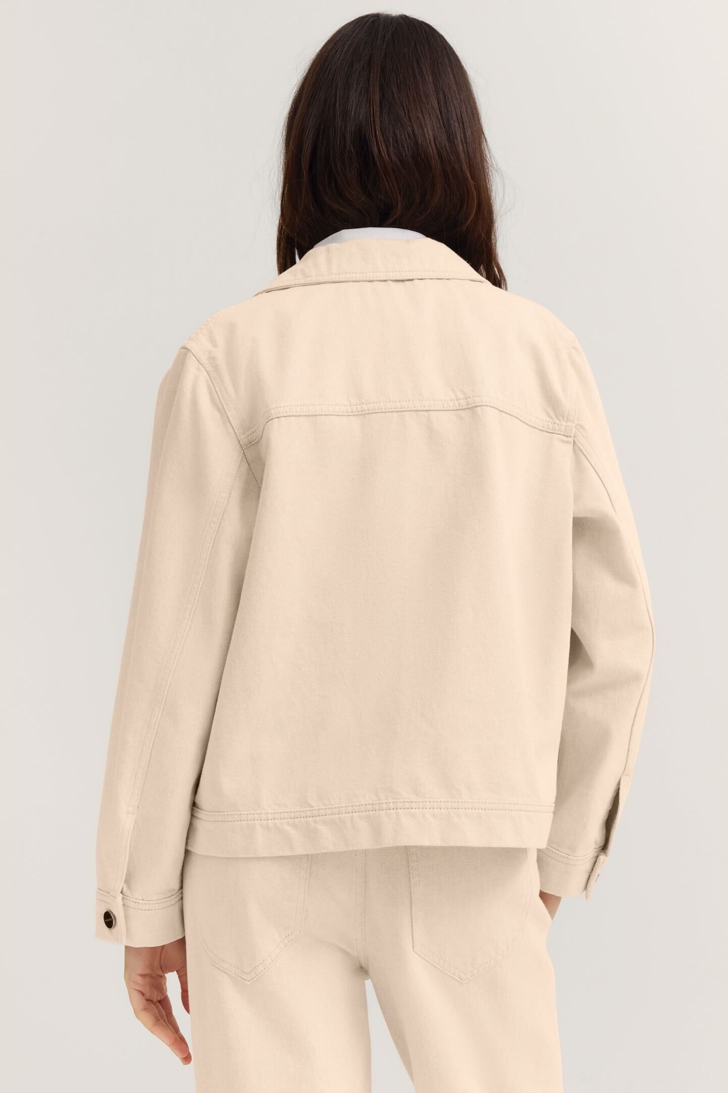 bugatti Jeansjacke Loose Fit aus Baumwolle mit Hemdkragen