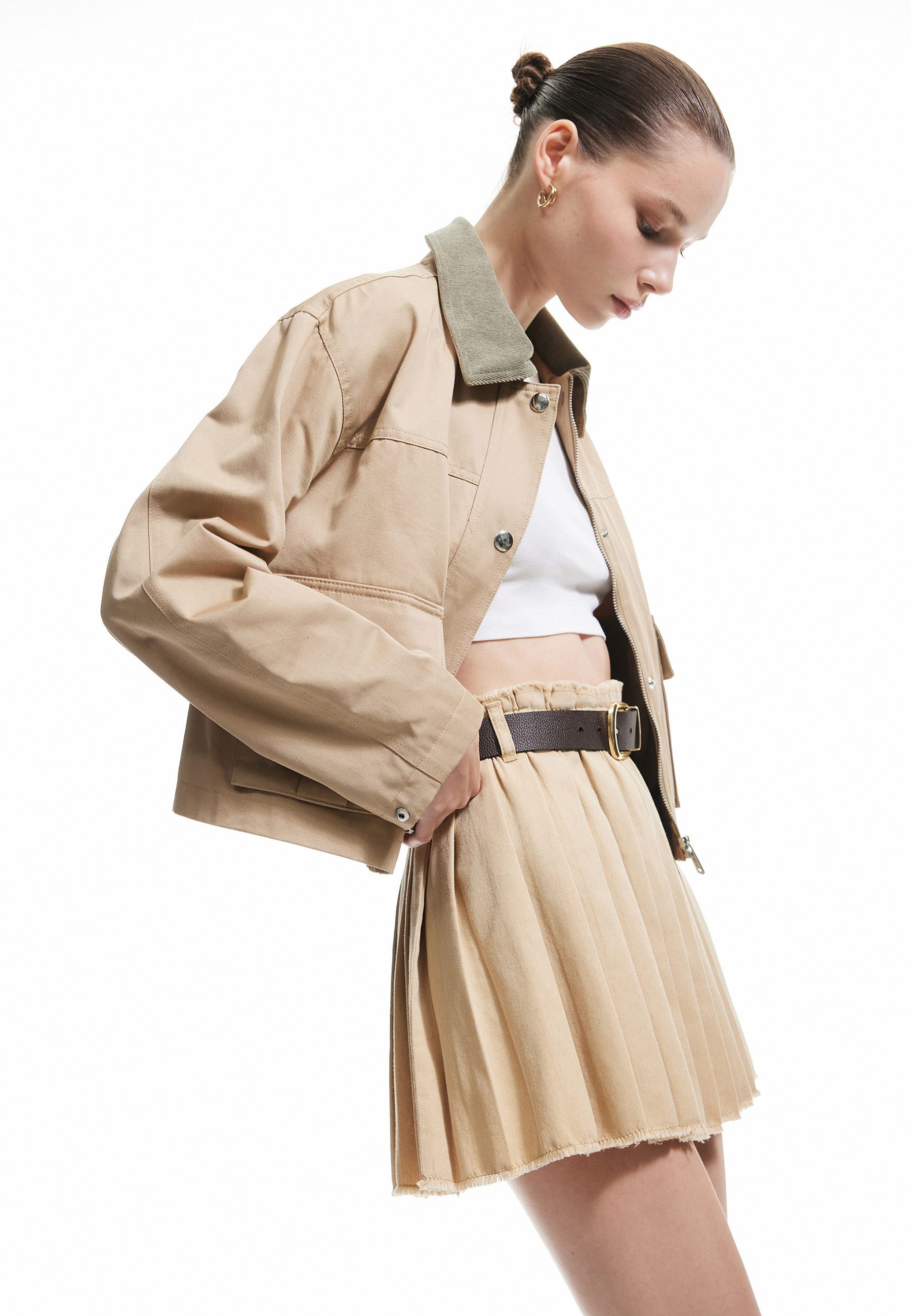 Koton Sommerrock Mini Длина Dickes Plissee Sommerrock