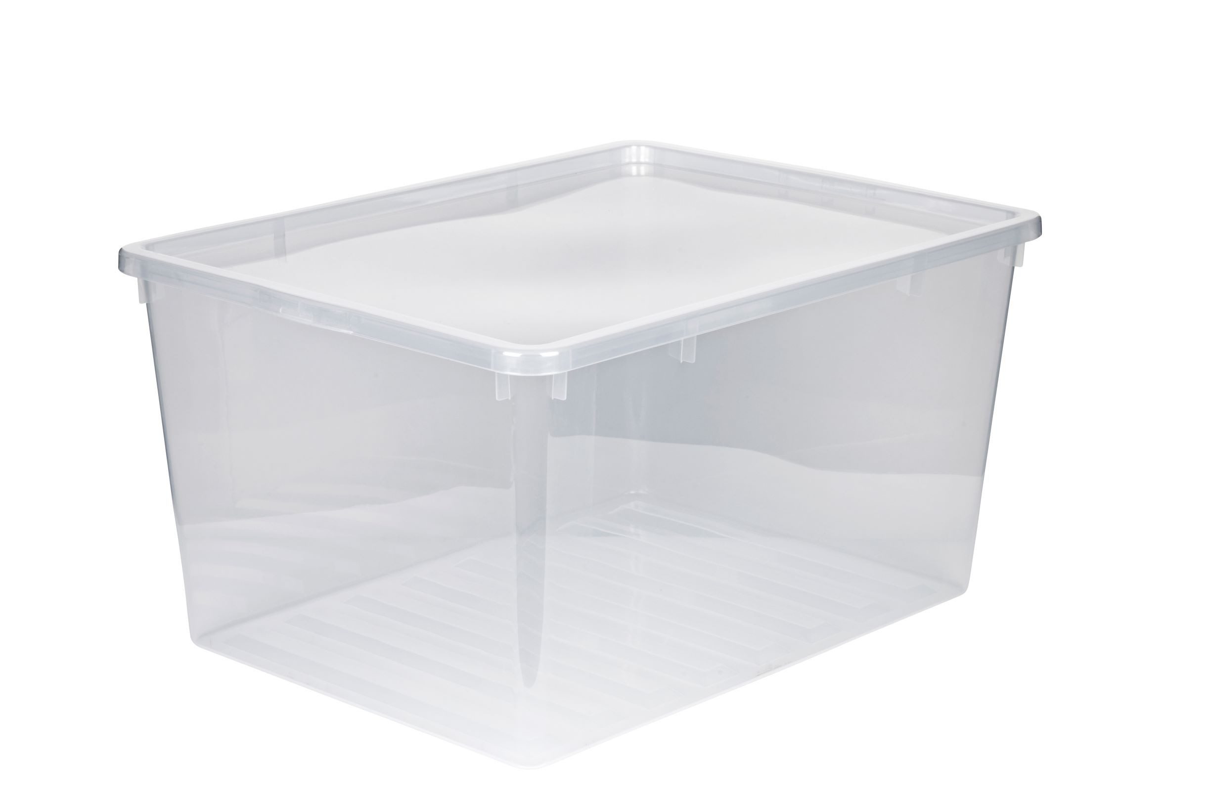 Kreher Aufbewahrungsbox XXL aus Kunststoff in Transparent 135 Liter günstig online kaufen