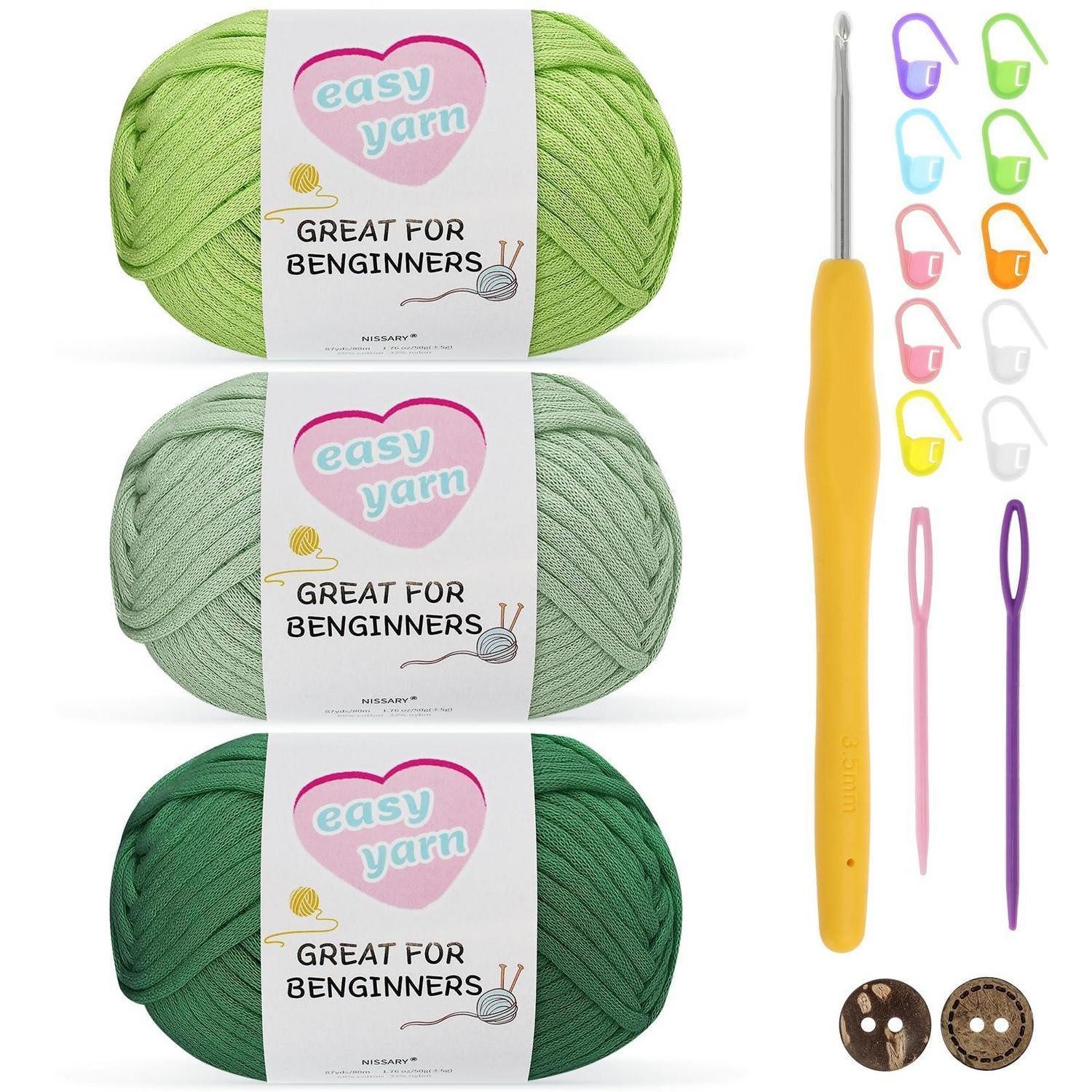 LuxusKollektion Häkelgarn 3er Pack Grün 3x50g Häkelwolle, (1-St)