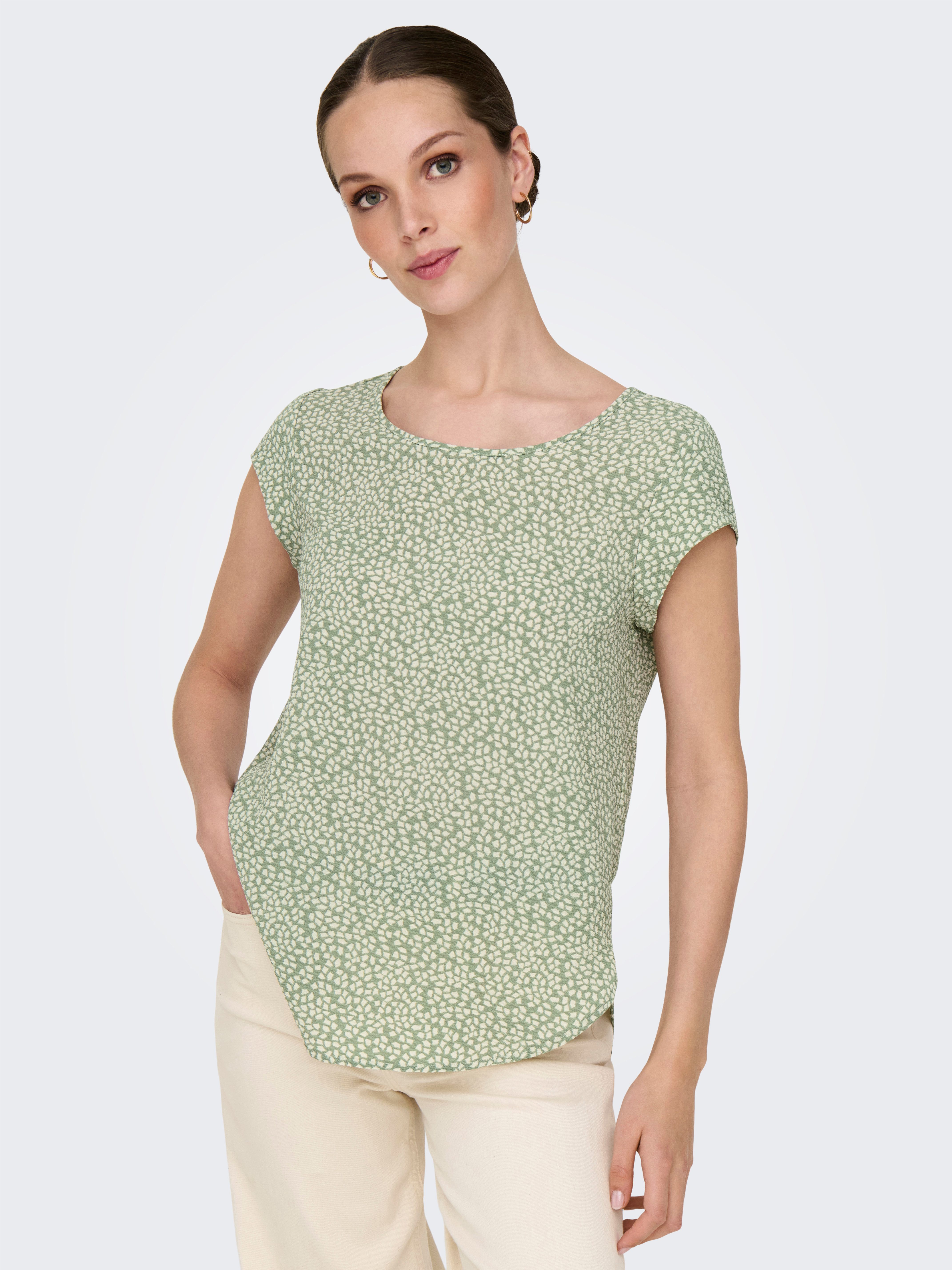 ONLY Shirtbluse ONLVIC S/S AOP TOP günstig online kaufen